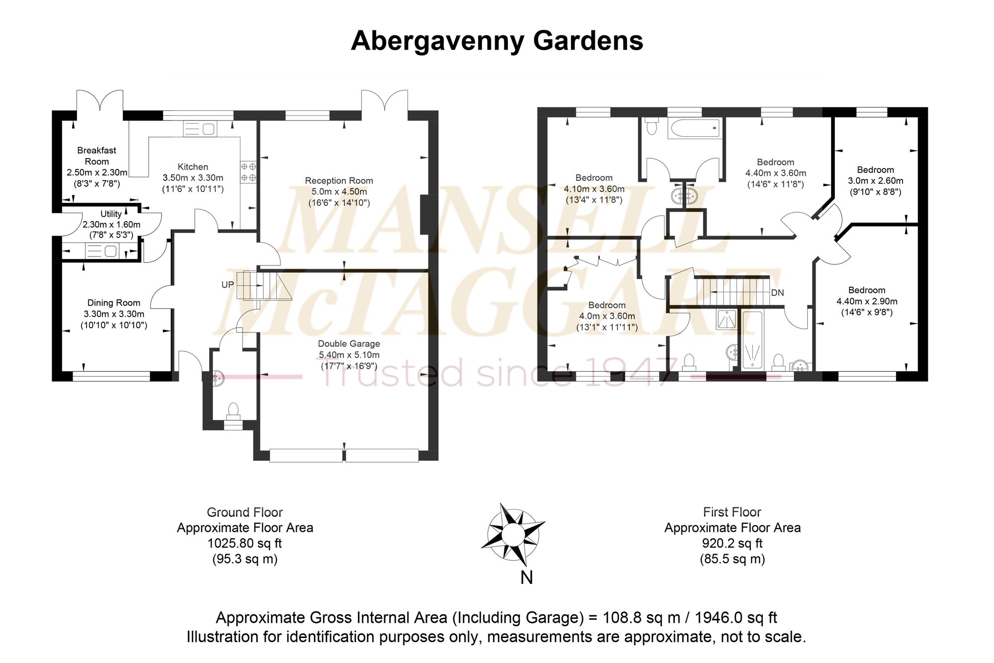 11 Abergavenny Gardens, Crawley floorplan