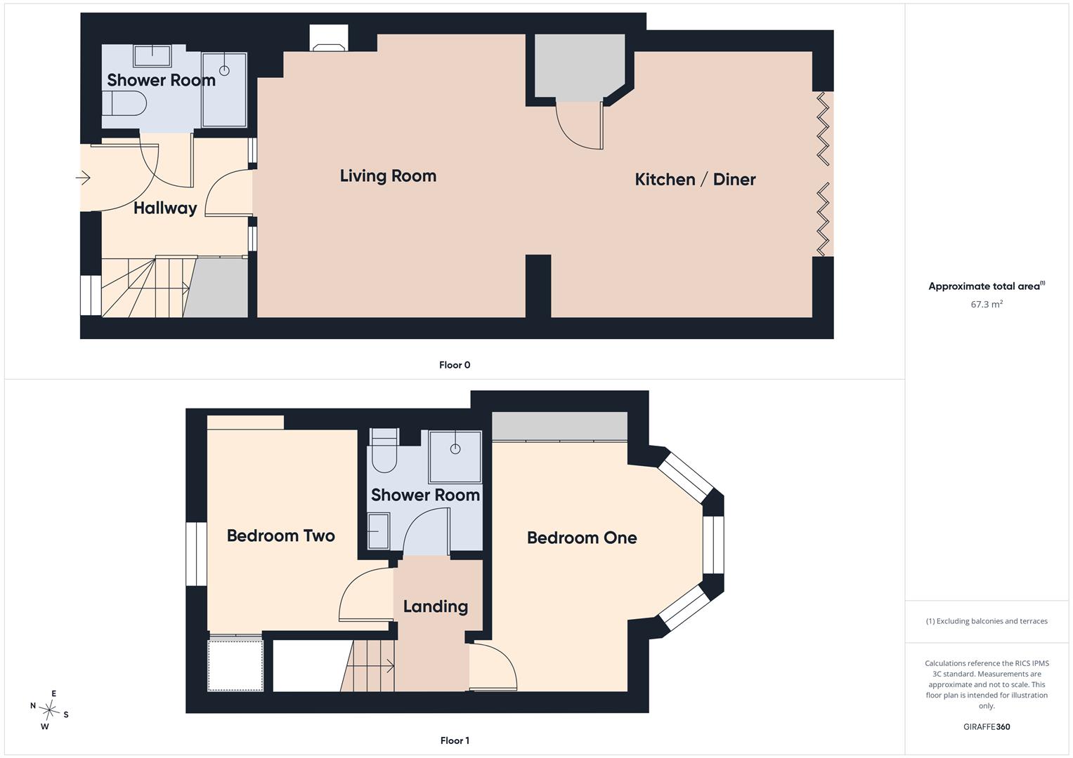 2 Monkhams Cottage, Aimes Green, Waltham Abbey floorplan