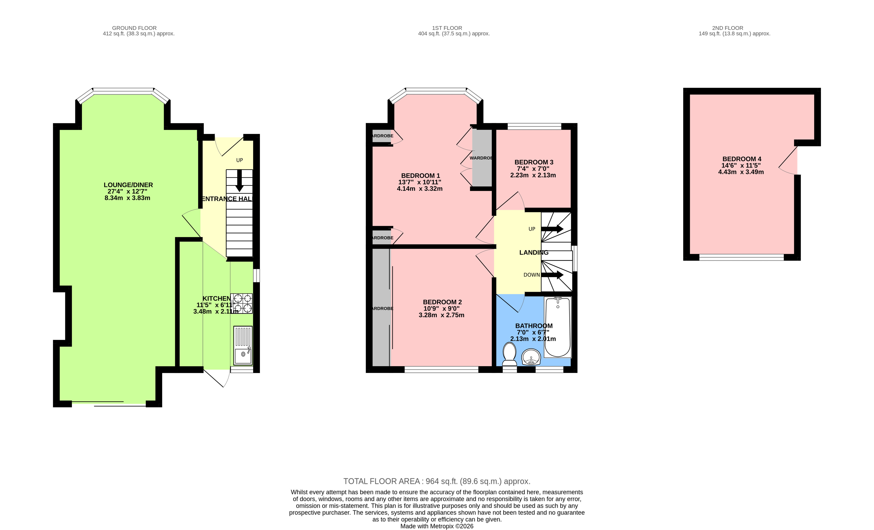 25, Herrongate Close, Middlesex floorplan