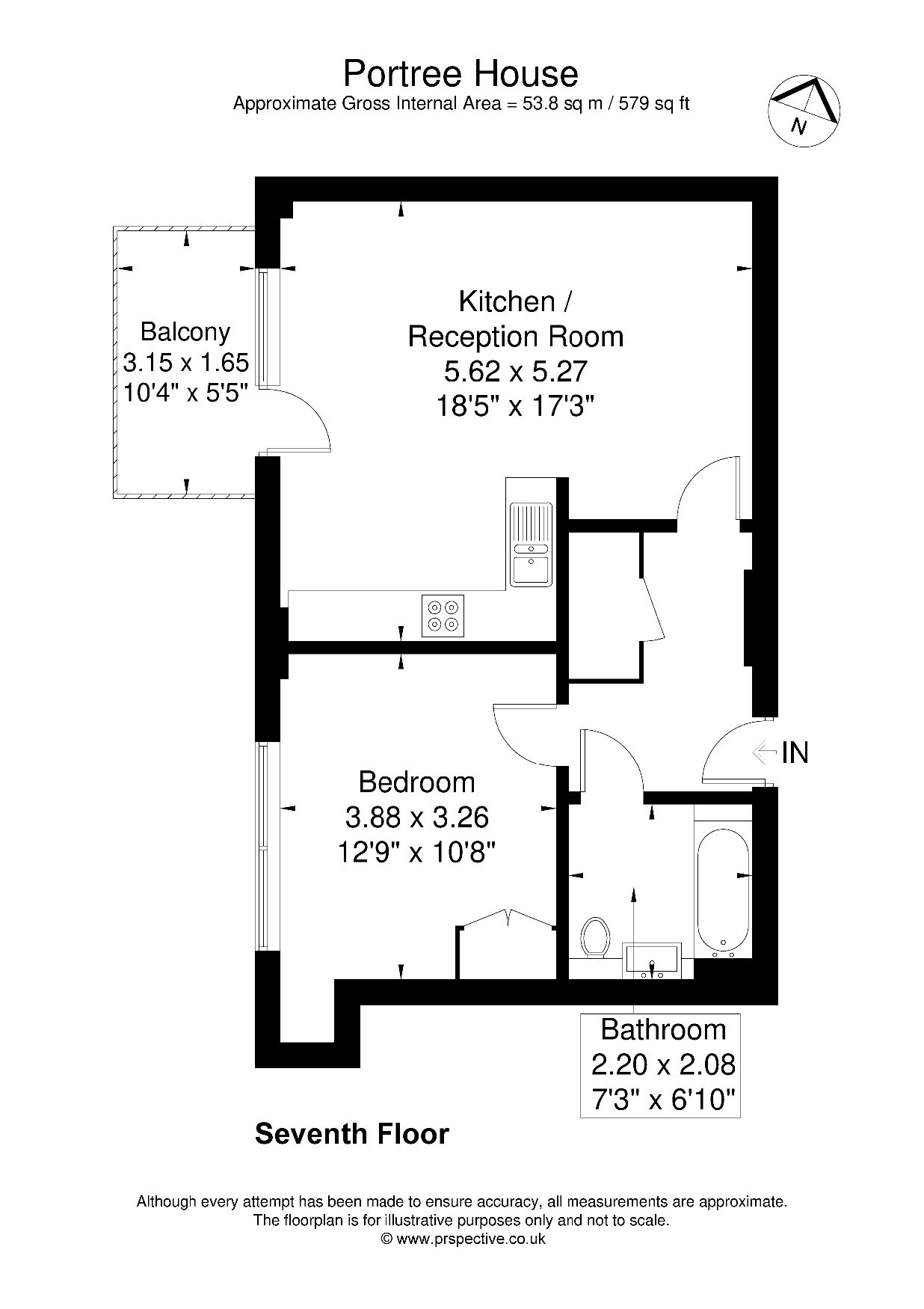 46 Portree House, London floorplan