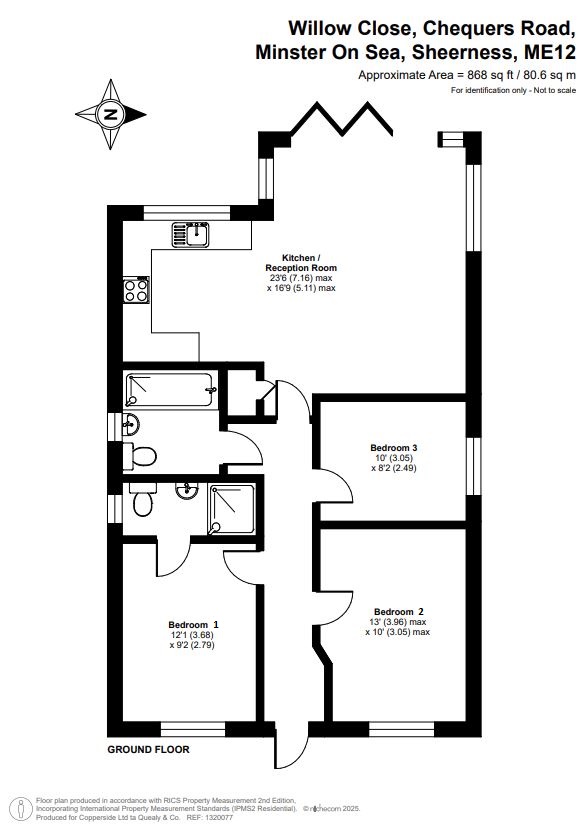 9, Willow Close, Minster on Sea floorplan