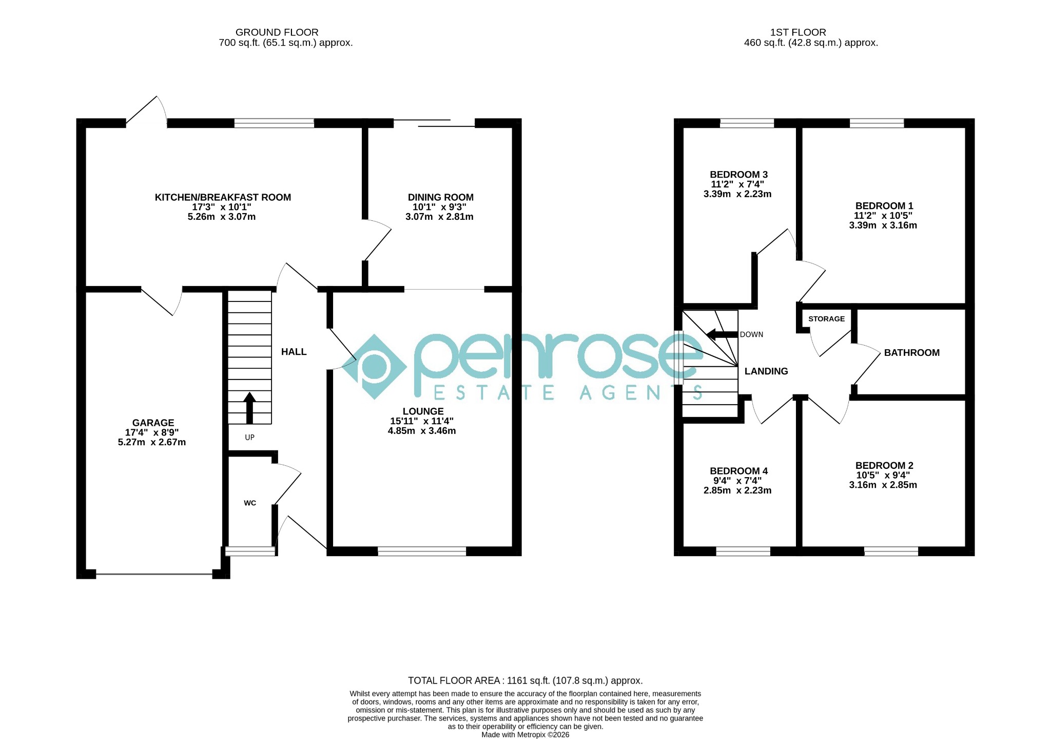17 Charndon Close, Luton, Bedfordshire floorplan