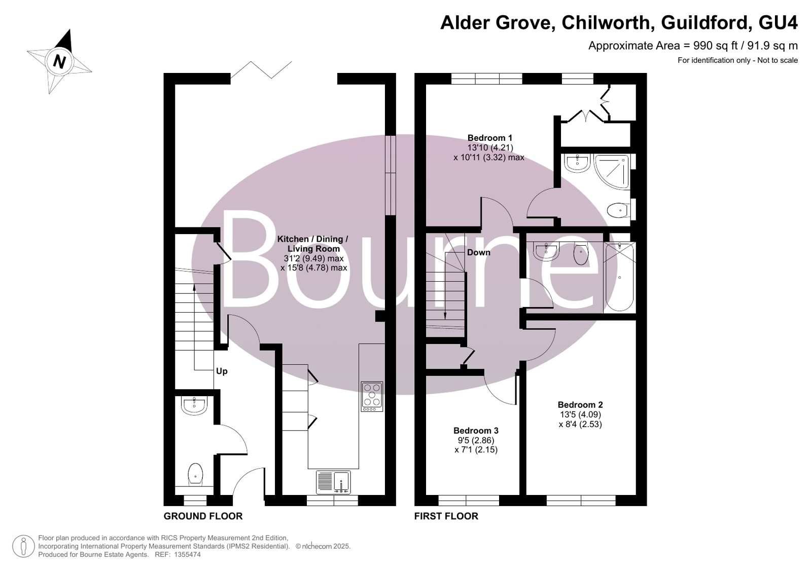 2, Alder Grove, Guildford floorplan