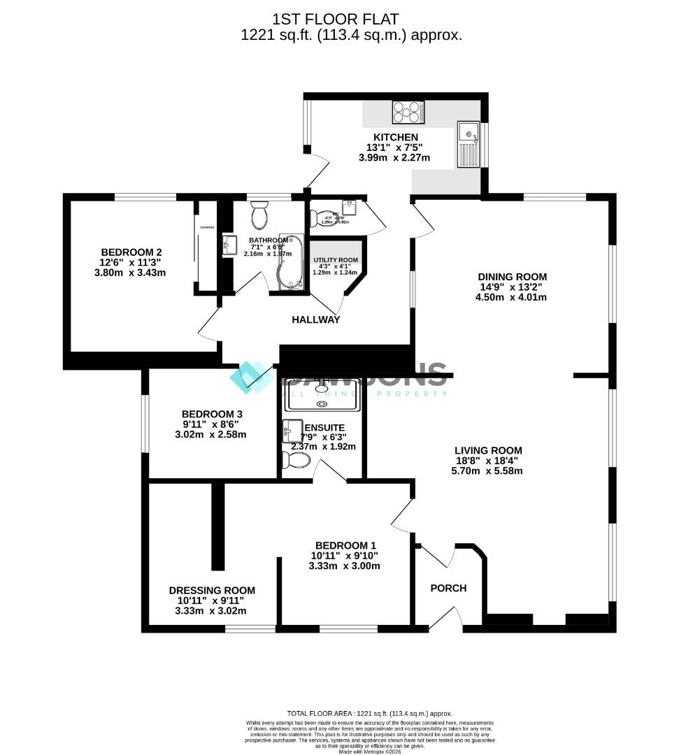 Flat 2, Southend Villas, Swansea floorplan
