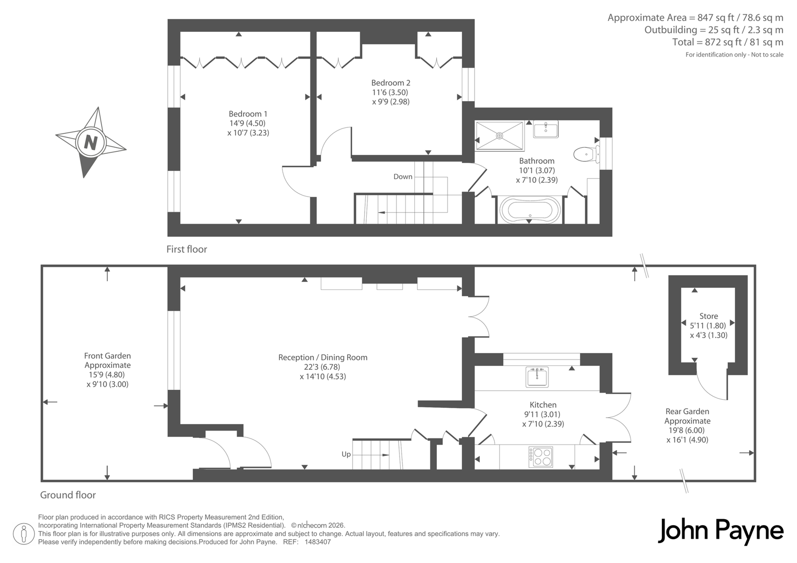 40, Furzefield Road, London floorplan