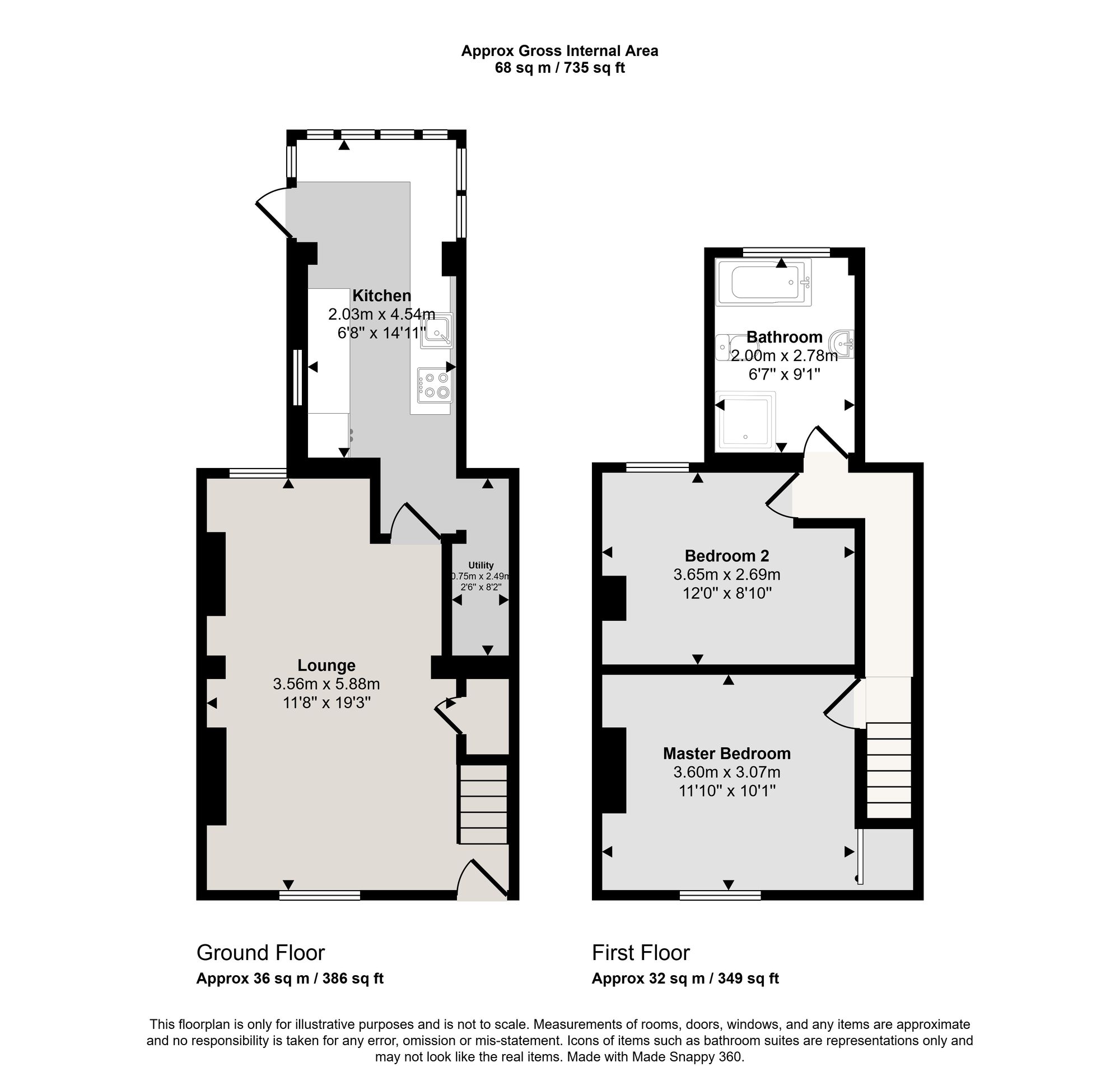 70 New North Road, Attleborough floorplan