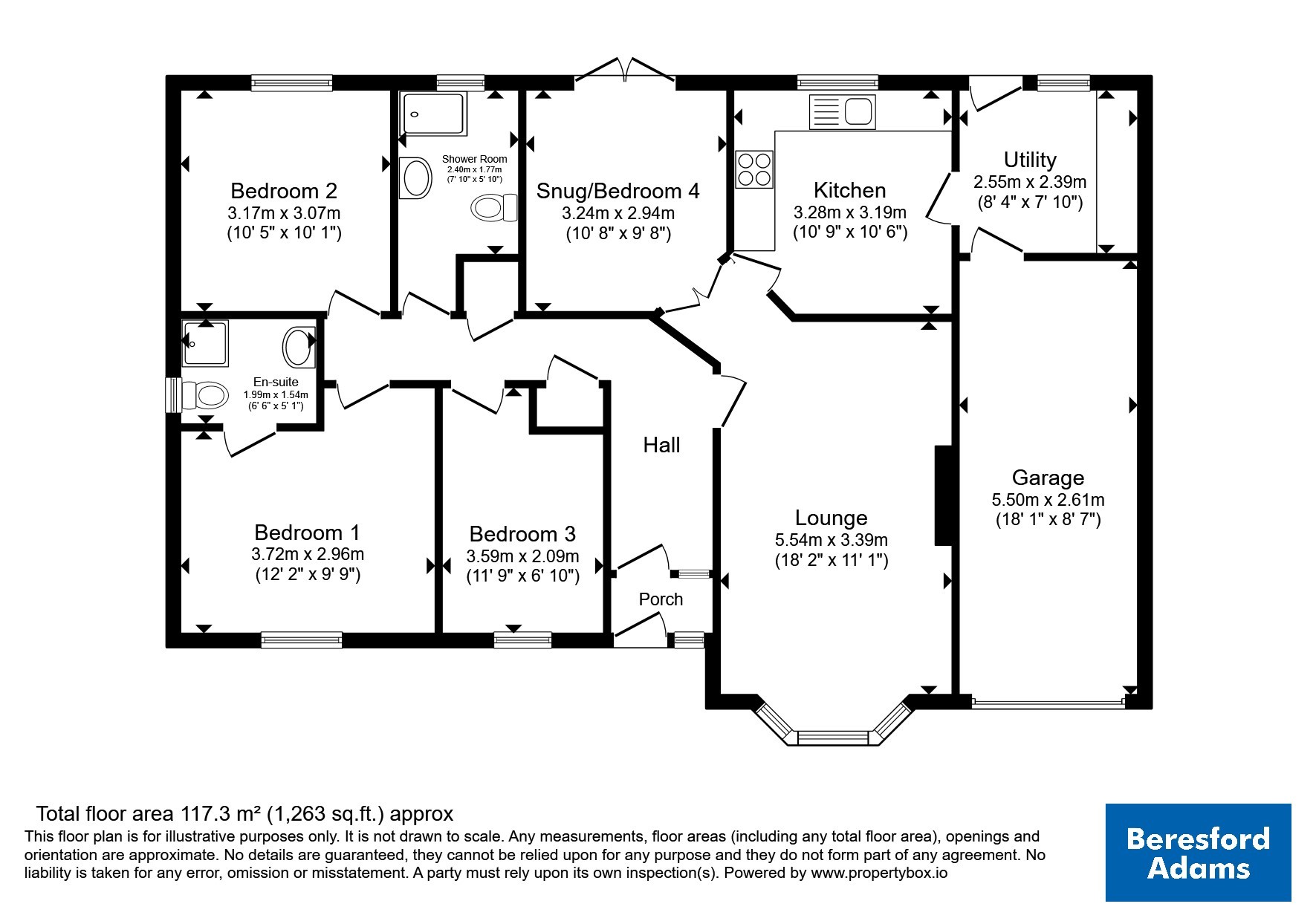 Lon Dderwen, Conwy floorplan
