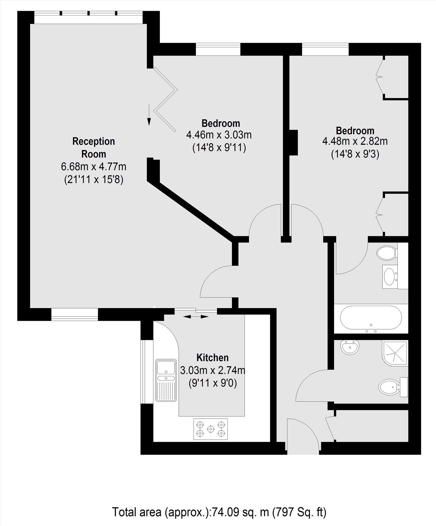 Naoroji Street, Islington WC1X floorplan