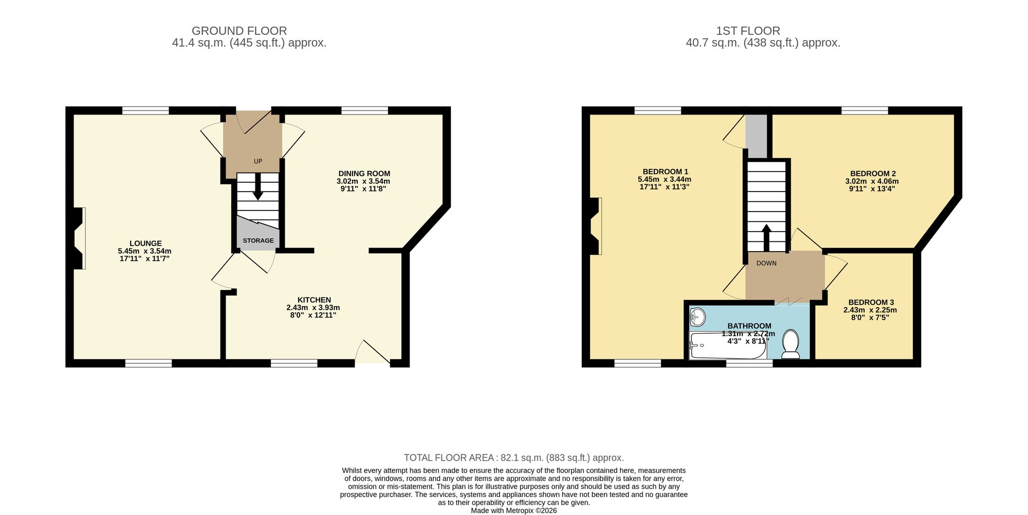 19 Jawbones Hill, Chesterfield floorplan