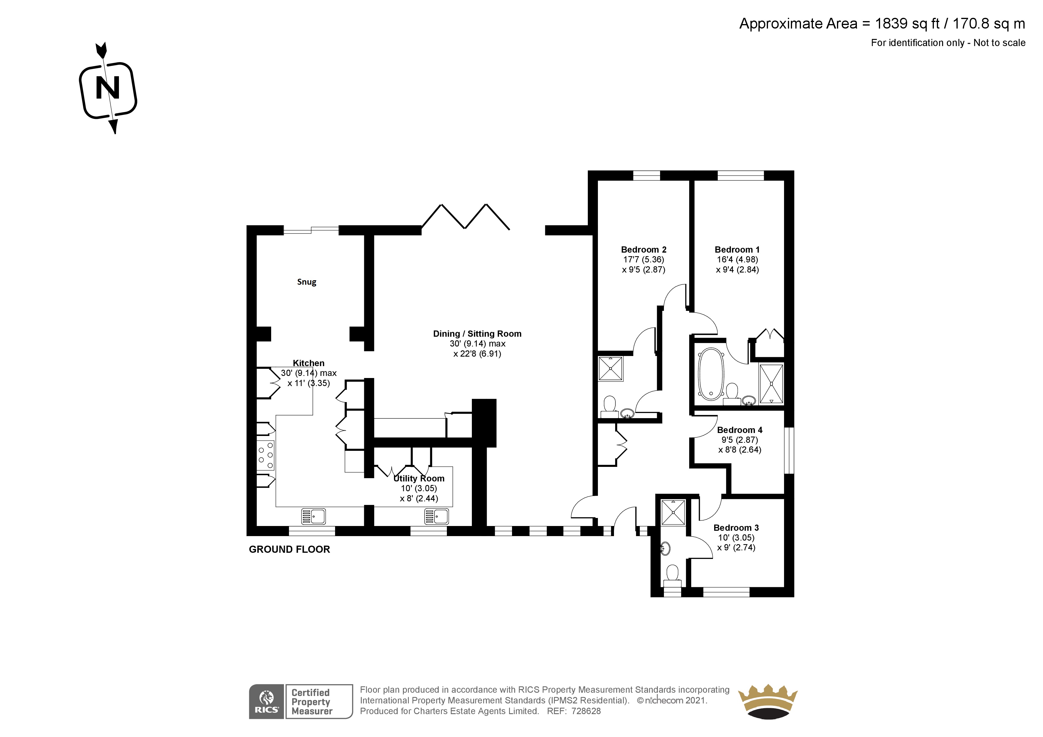 Downs Road, South Wonston, Winchester, Hampshire SO21, 4 bedroom