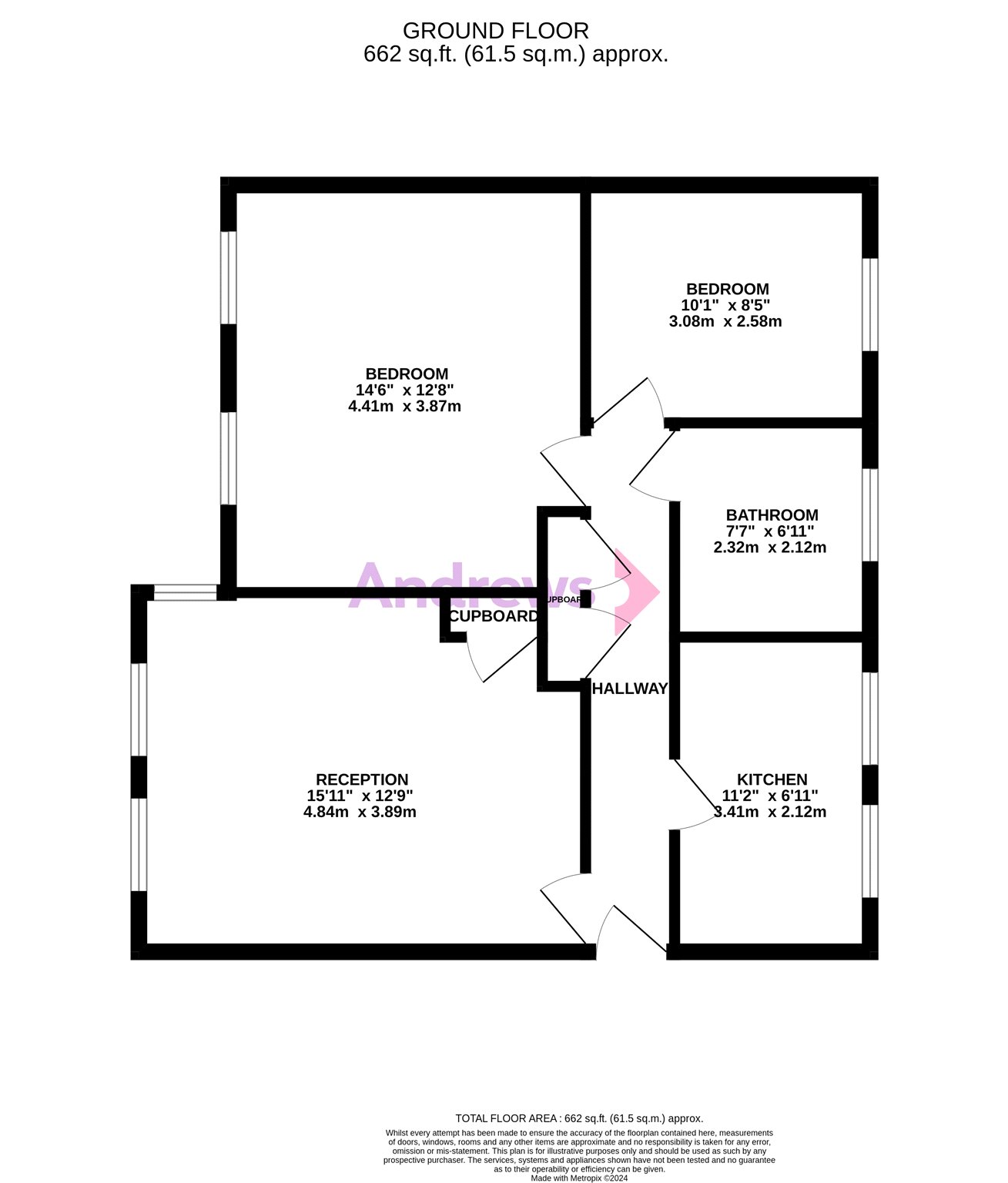 Flat 1, 2, Hengrove Way, Bristol floorplan