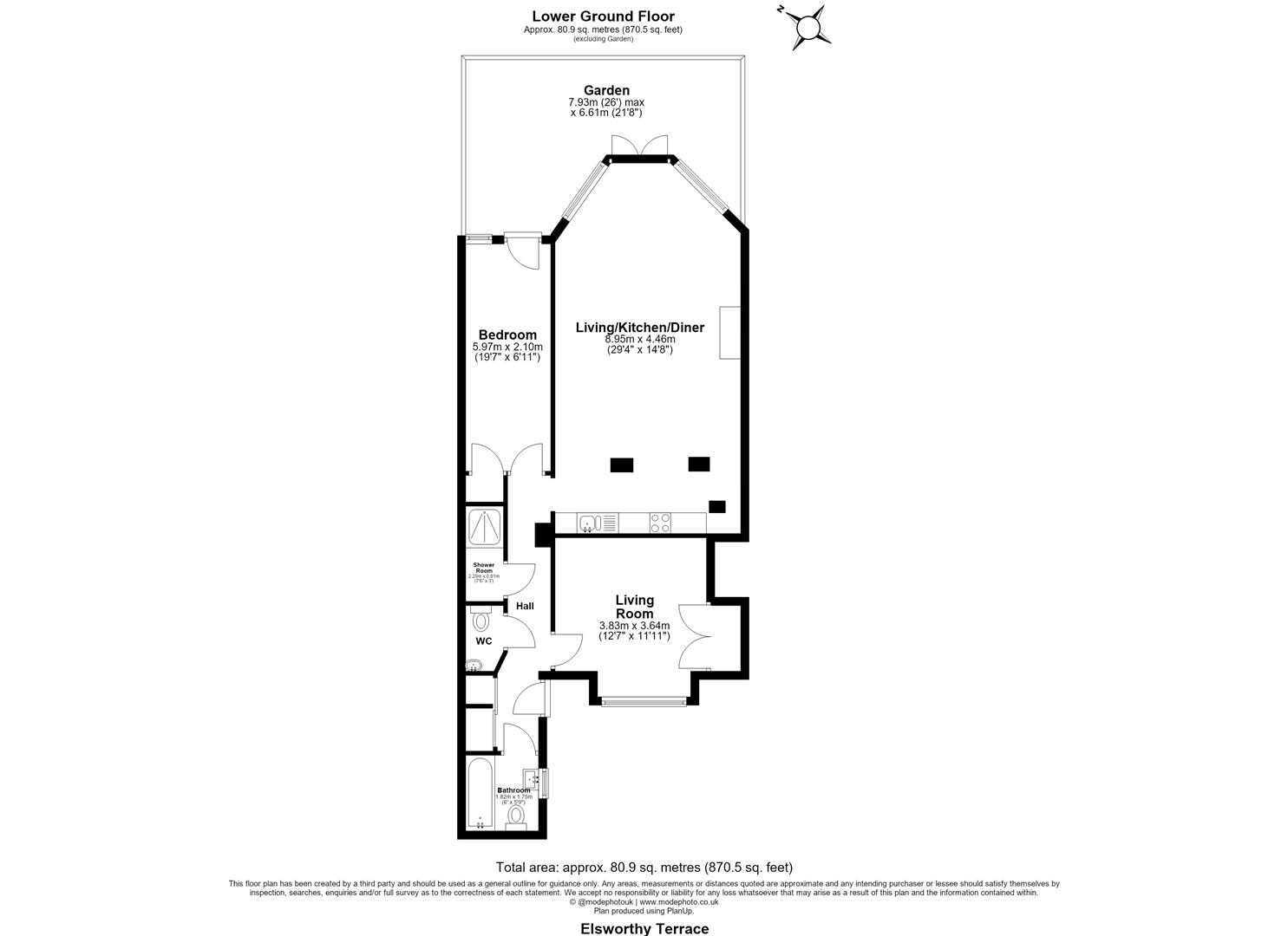 LGF, 4, Elsworthy Terrace, London floorplan