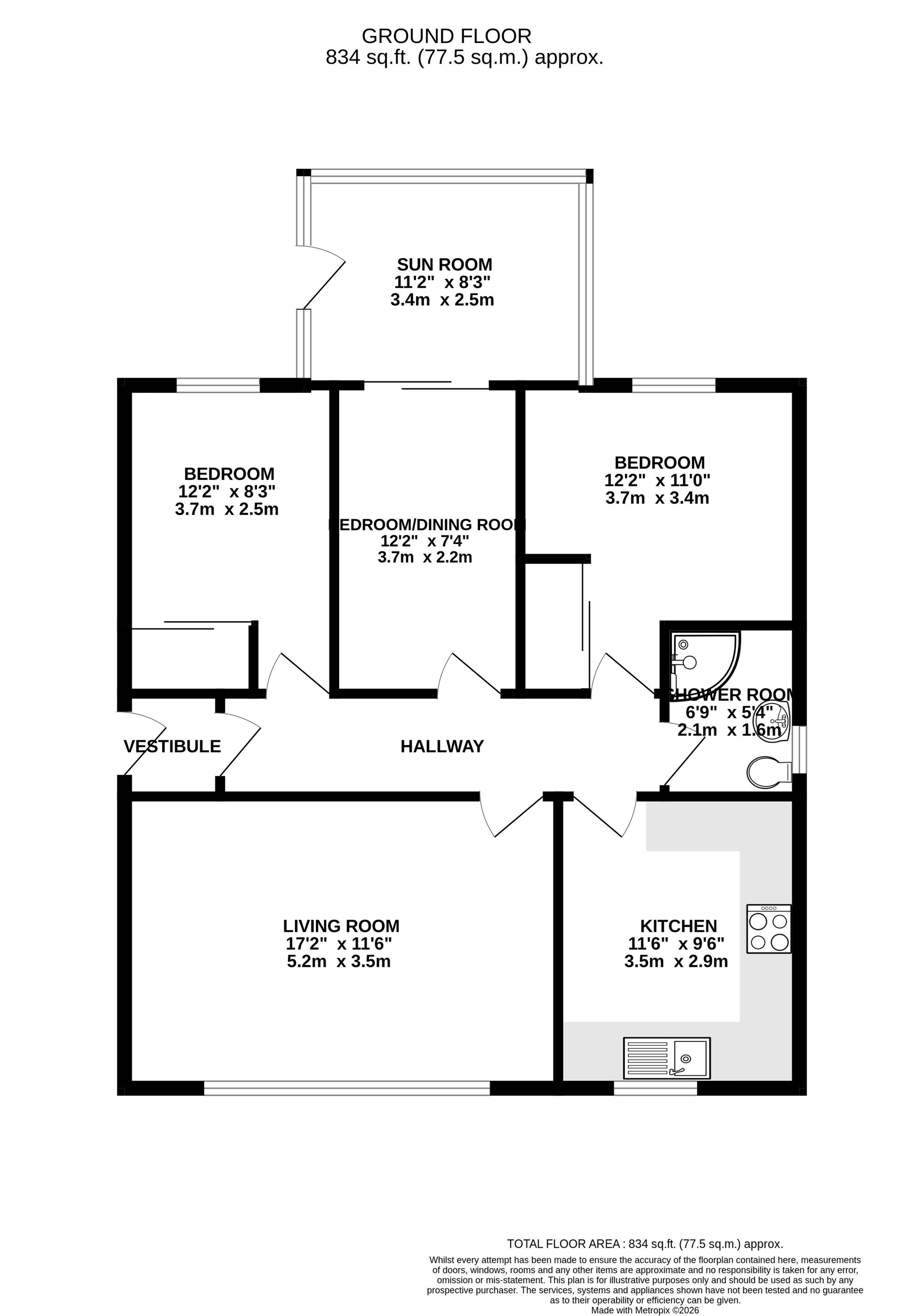 7 Croft Place, Livingston floorplan