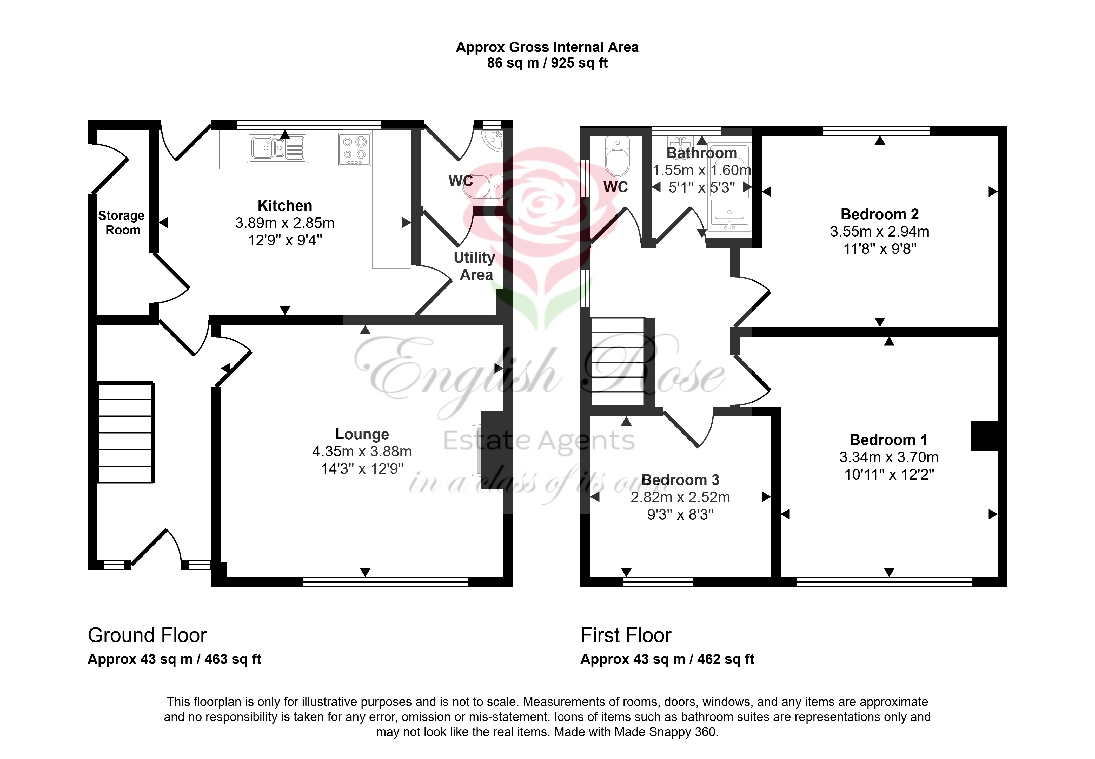 40, Beacon Drive, Kirkby In Ashfield floorplan
