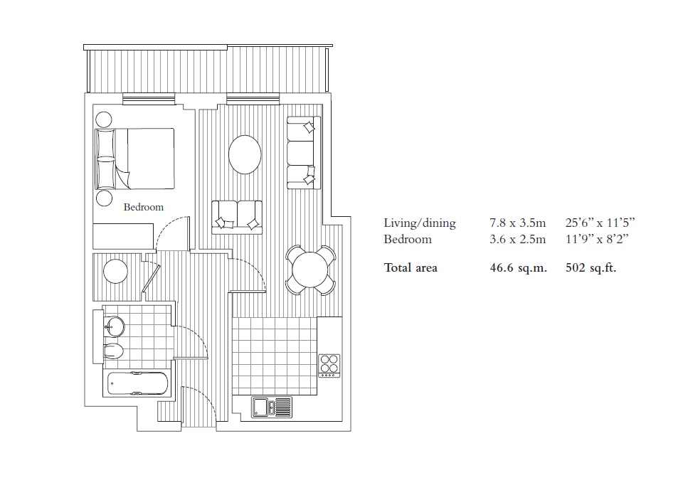 91 Jubilee Court, 20, Victoria Parade, Greenwich floorplan