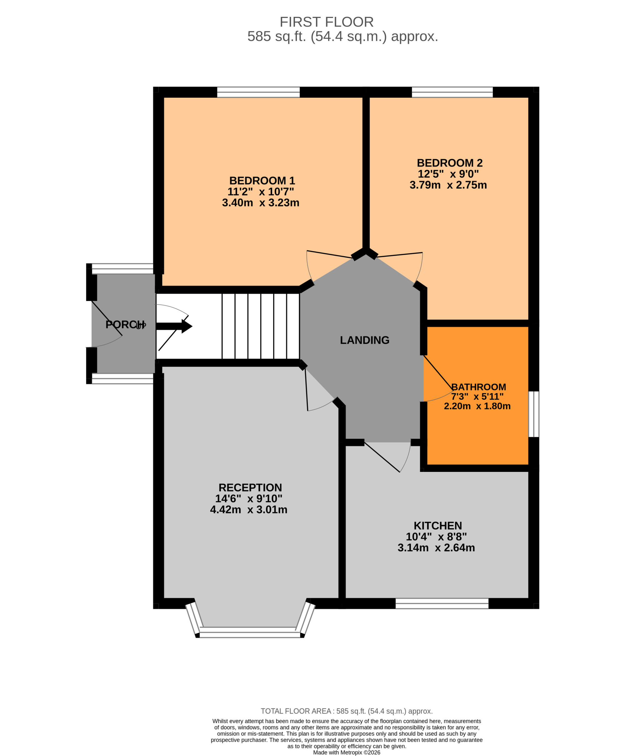 8, Faircroft, Slough floorplan