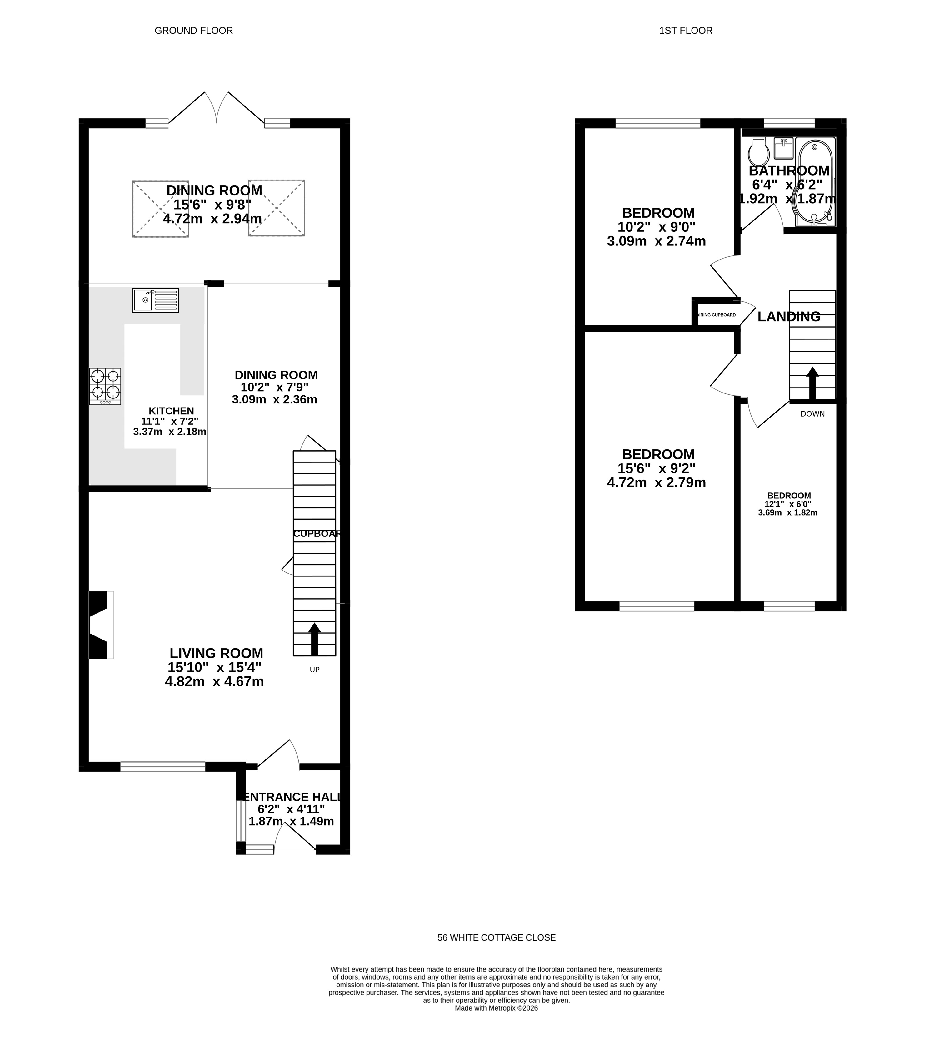 White Cottage Close, Surrey floorplan