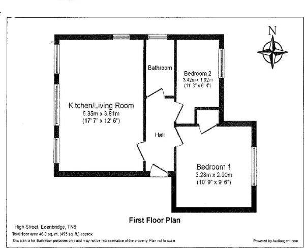 2 Bedrooms Flat for sale in High Street, Edenbridge TN8