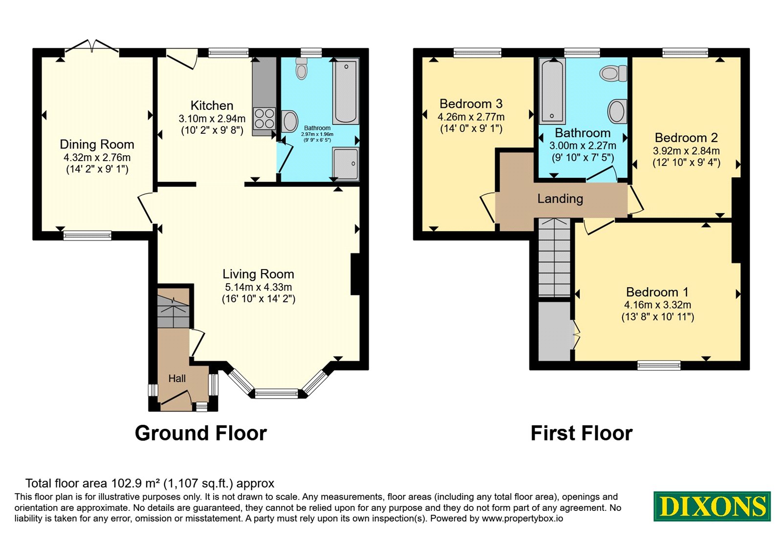 24, Chells Grove, West Midlands floorplan