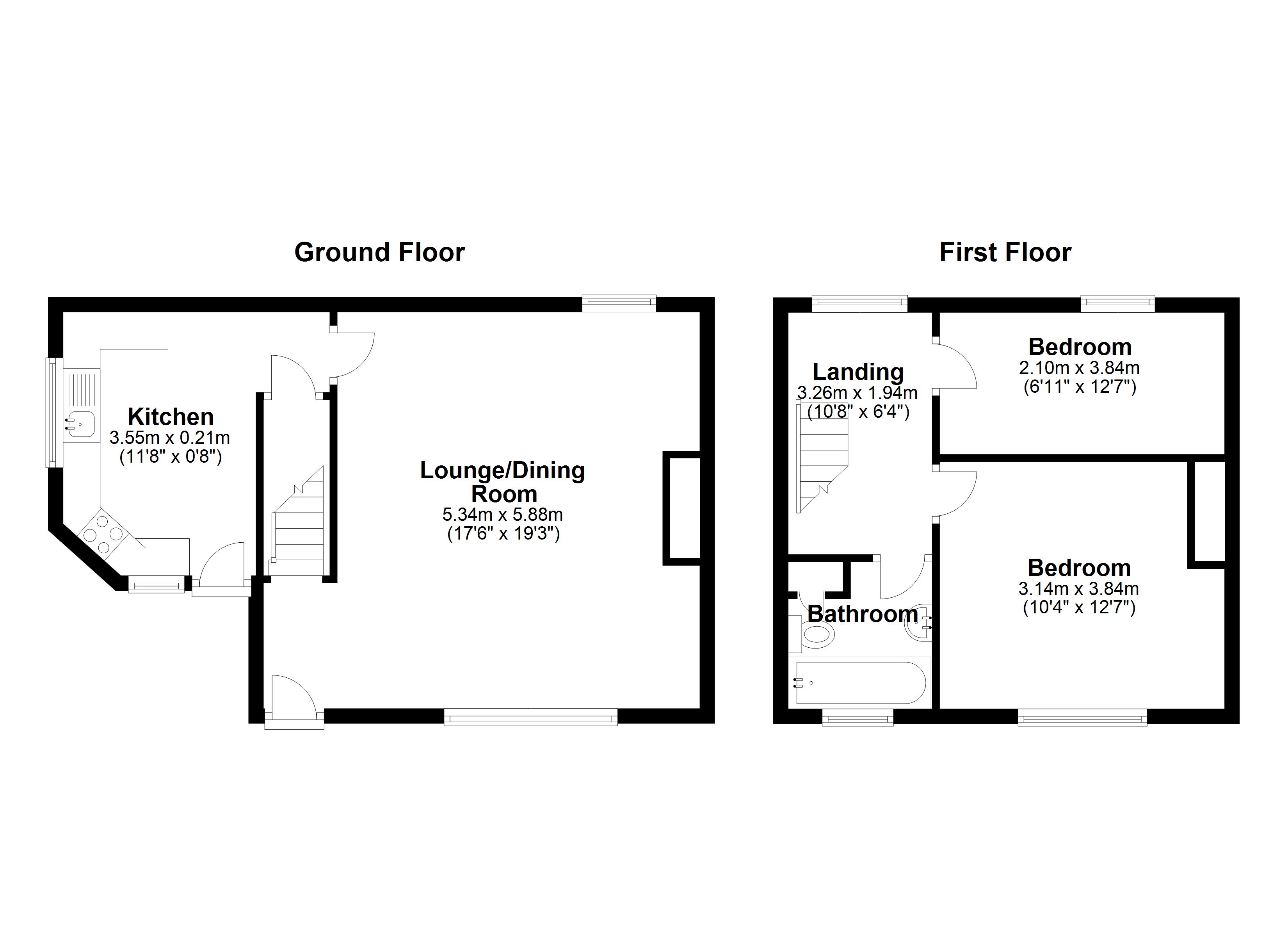 Gib Lane, Skelmanthorpe, Huddersfield HD8, 2 bedroom semidetached