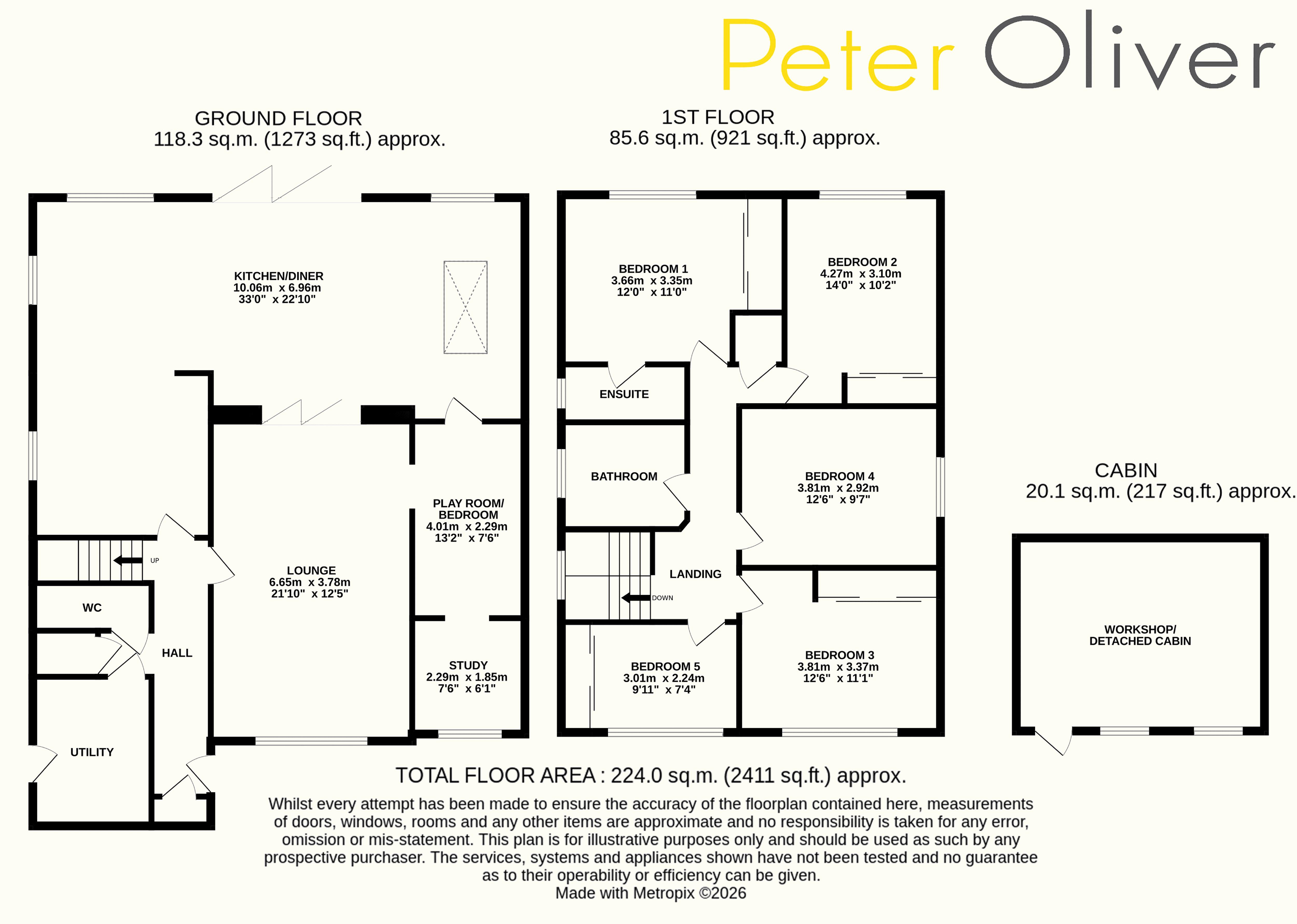 Bramwell, Green Lane, Crowborough floorplan