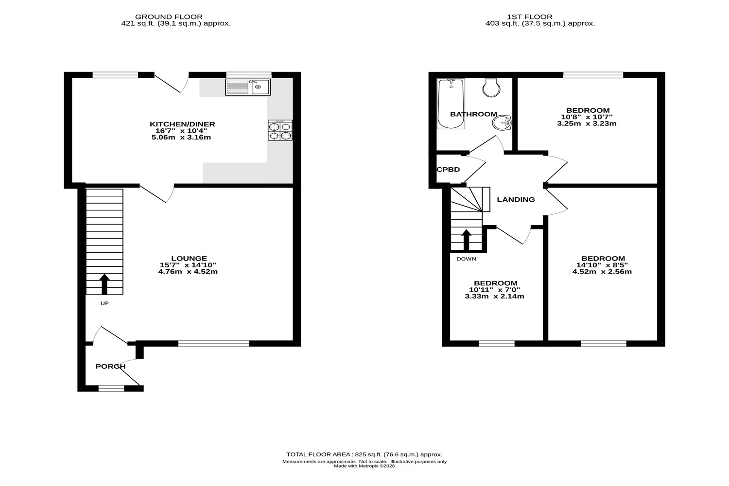 52, Burlow Road, Buxton floorplan