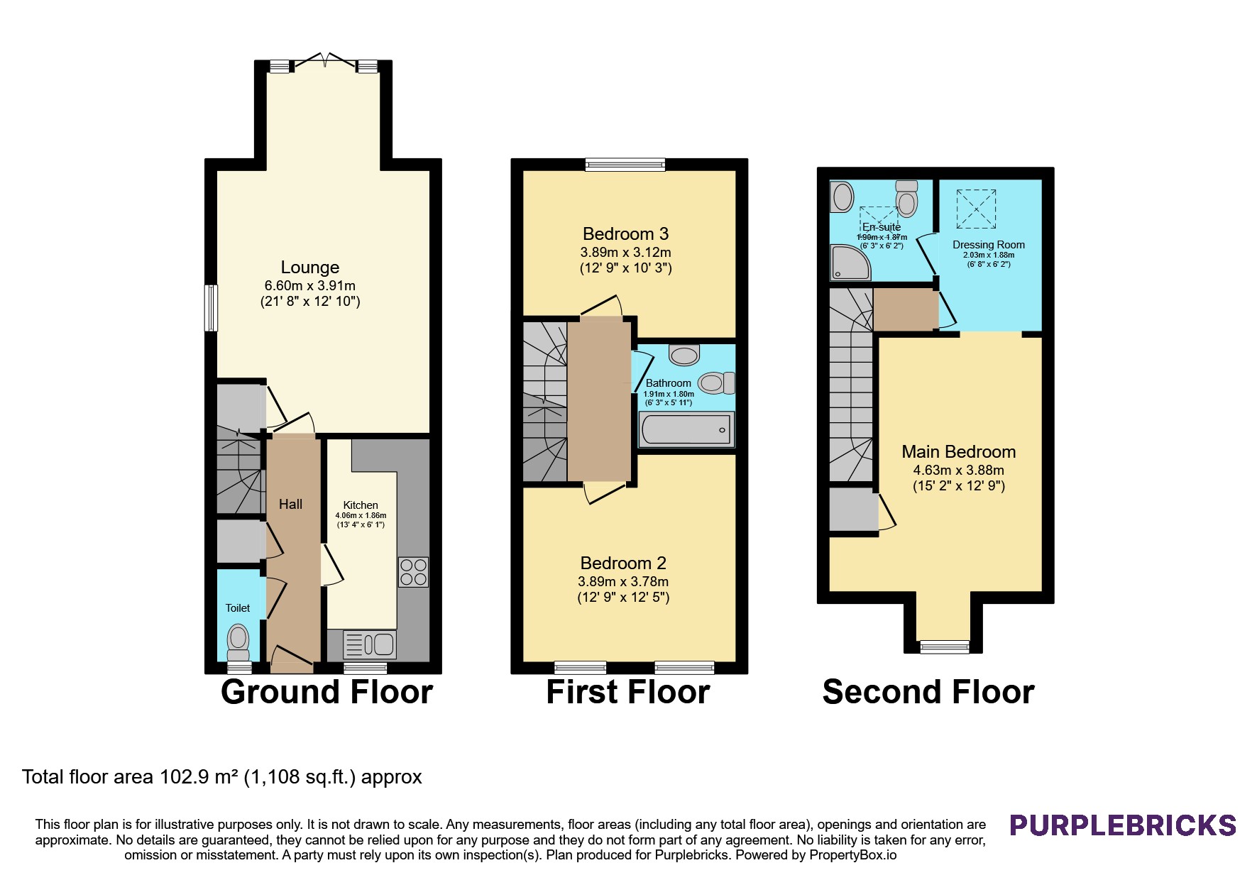 66, Whitworth Square, Cardiff floorplan