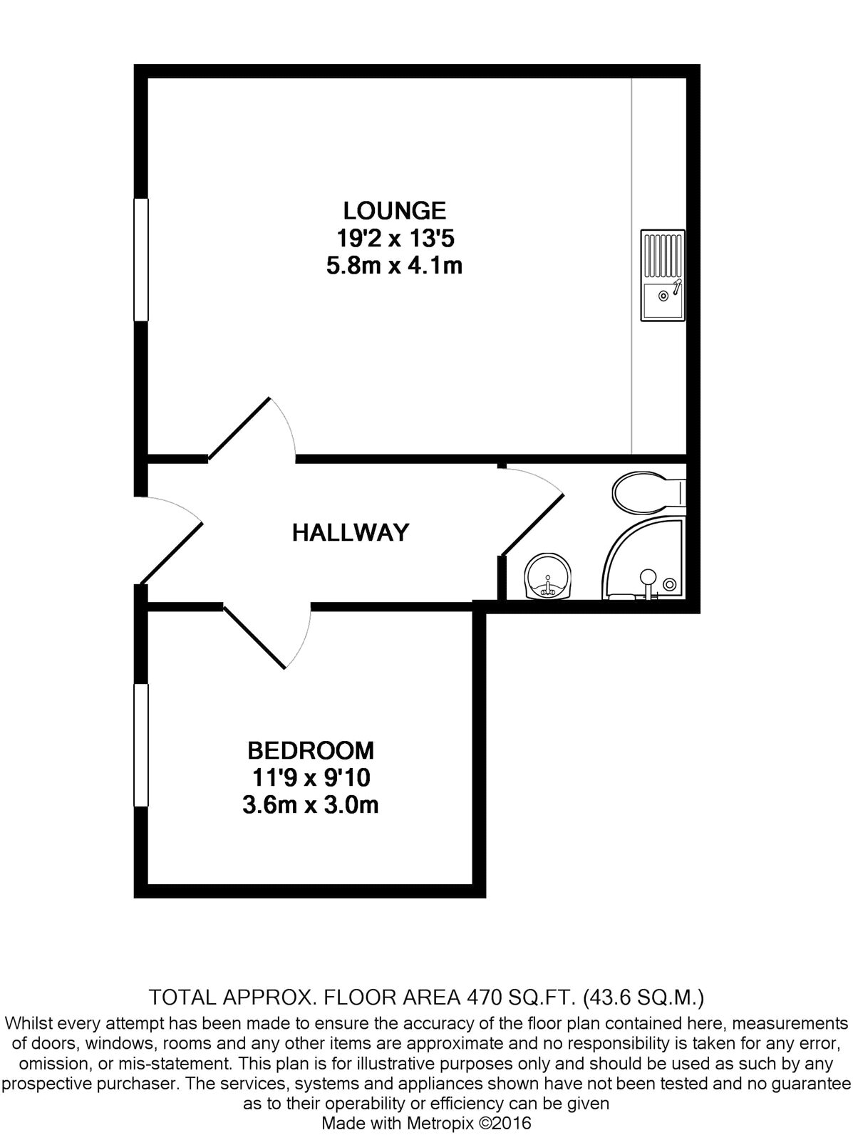 1 Bedrooms Flat to rent in Chatsworth Road, Croydon CR0