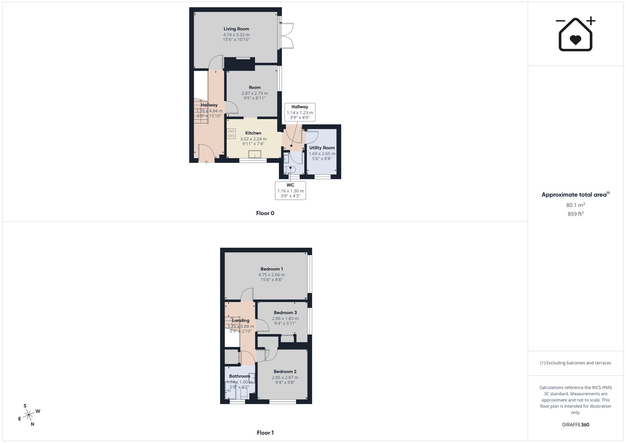 3 Ambleside, Swansea floorplan