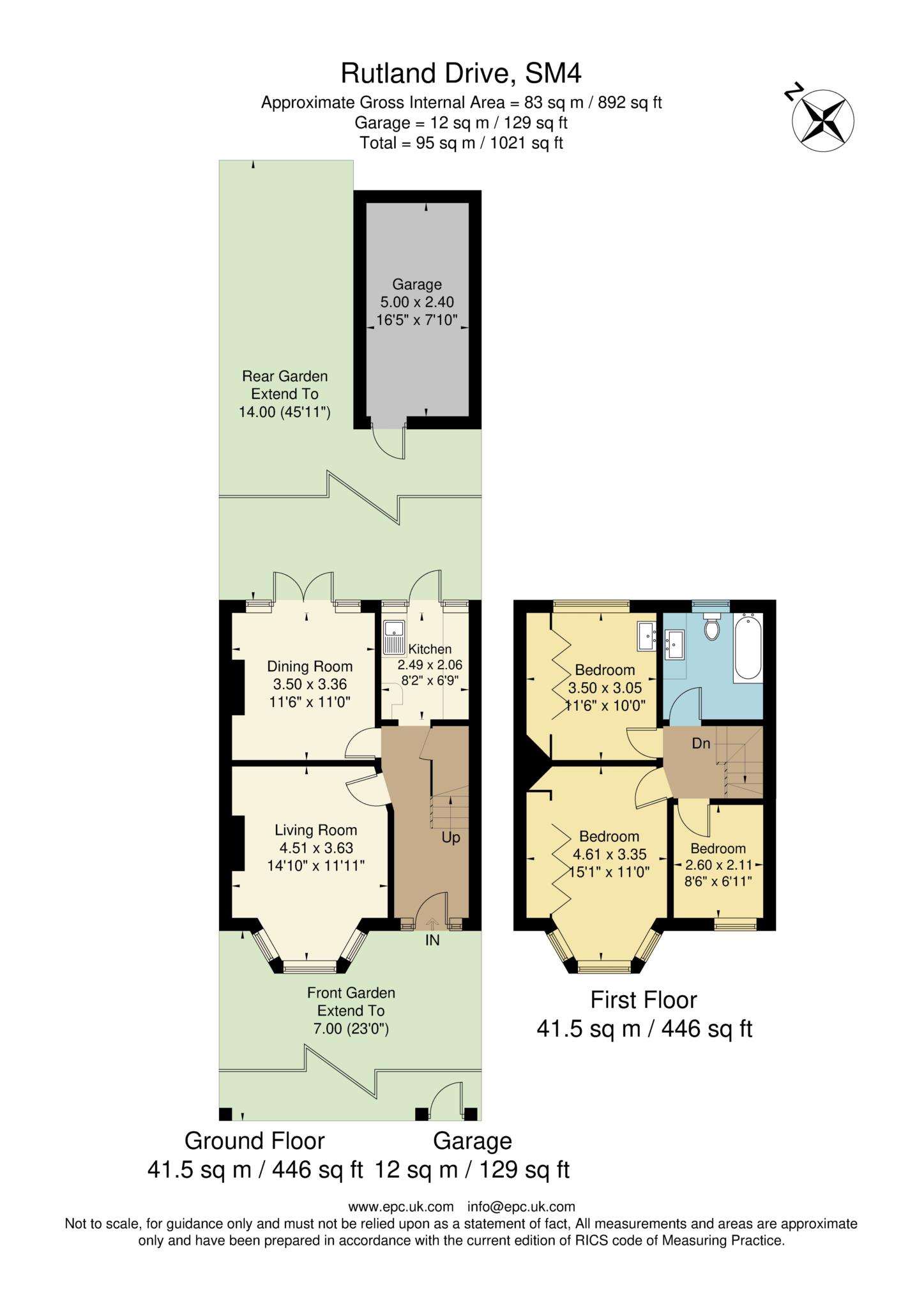 51, Rutland Drive, Morden floorplan
