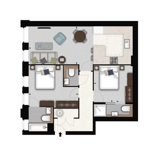 Rainville Road, London floorplan