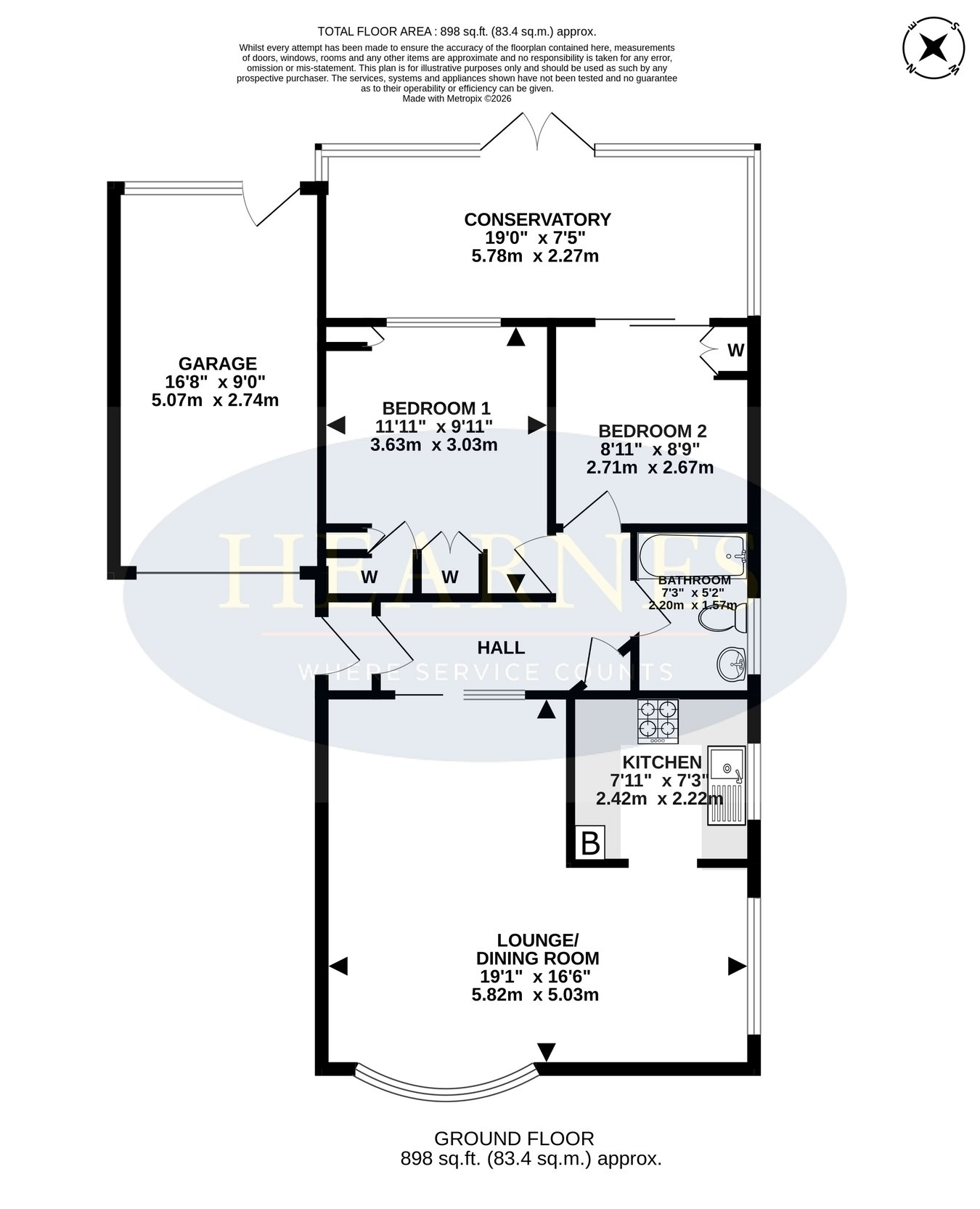 39, Brabourne Avenue, Ferndown floorplan