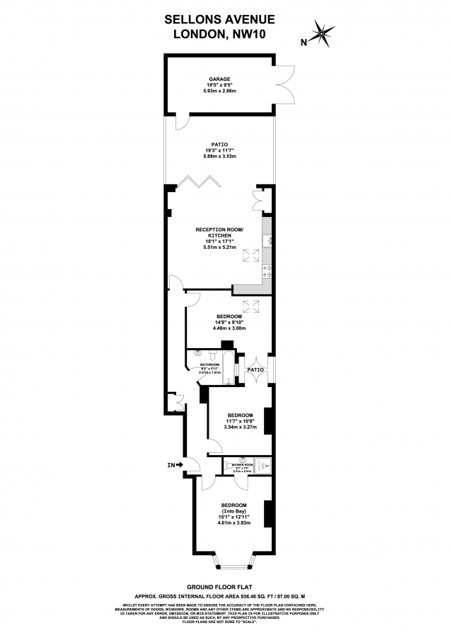 3 Bedrooms Flat for sale in Sellons Avenue, London NW10