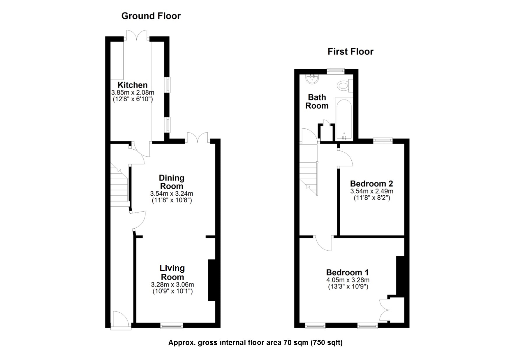 2 Bedrooms Terraced house for sale in Stockwell Street, Cambridge CB1