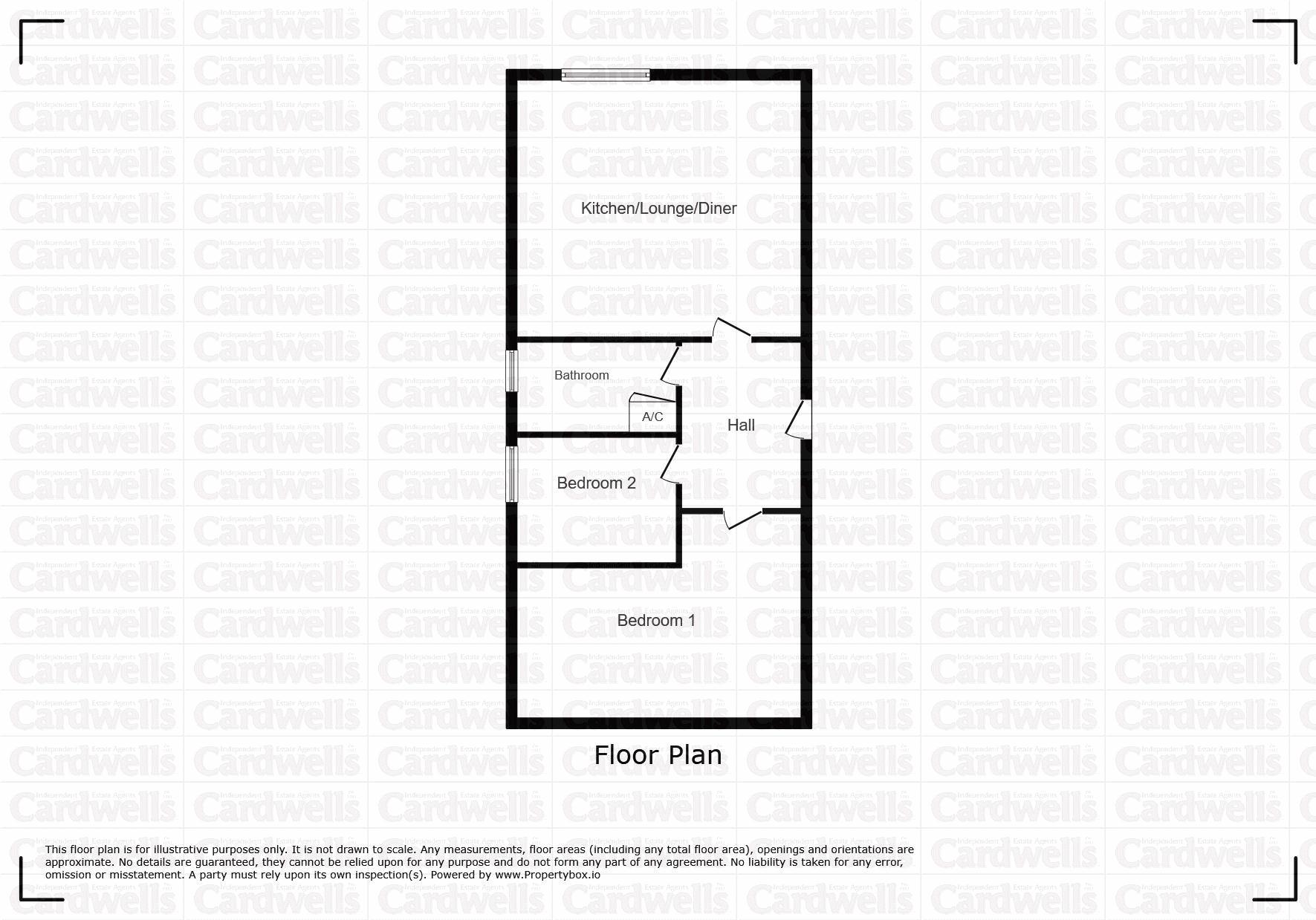 Flat 1, 123 Bridge Apartment, Church Street, Bolton floorplan