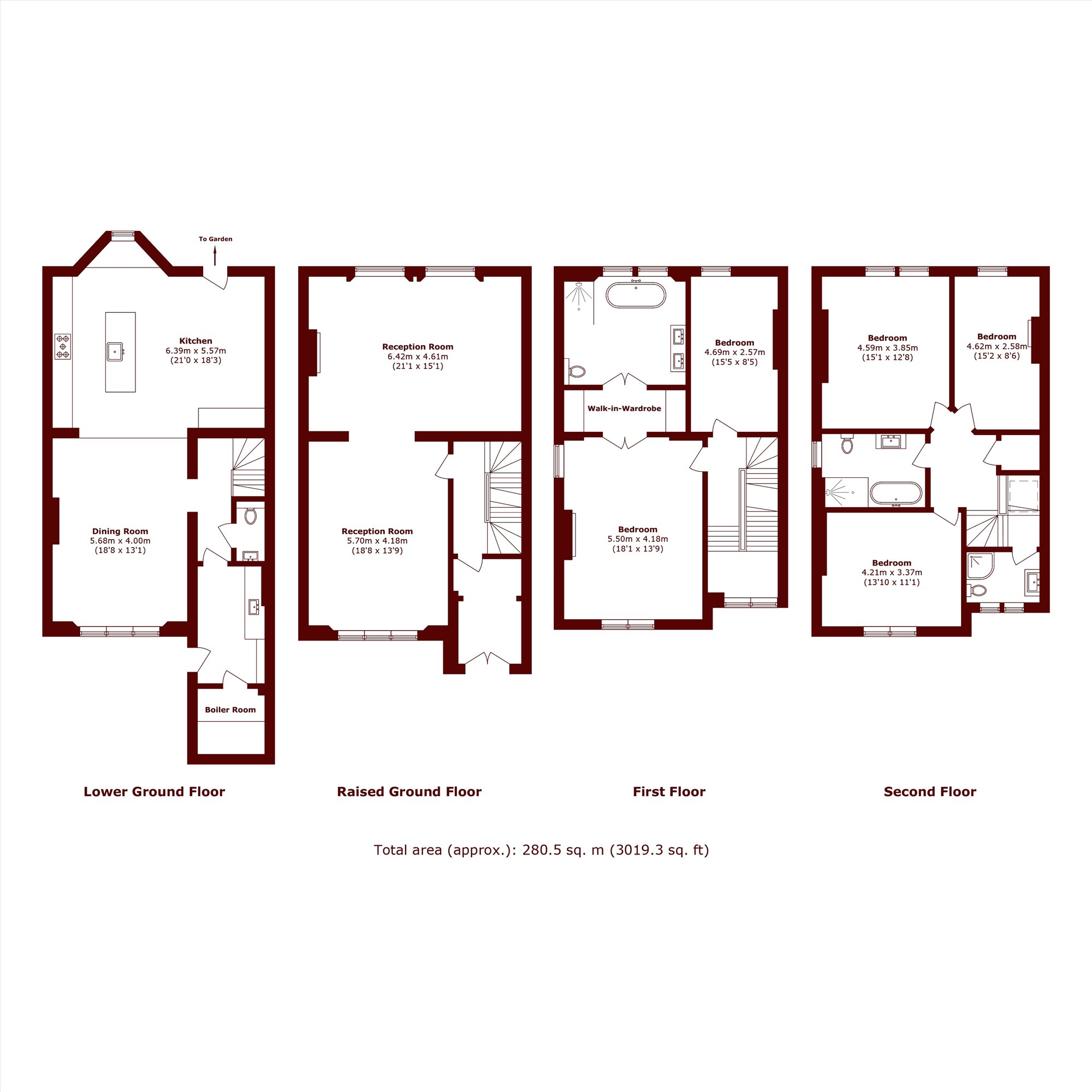 3, North Villas, London floorplan