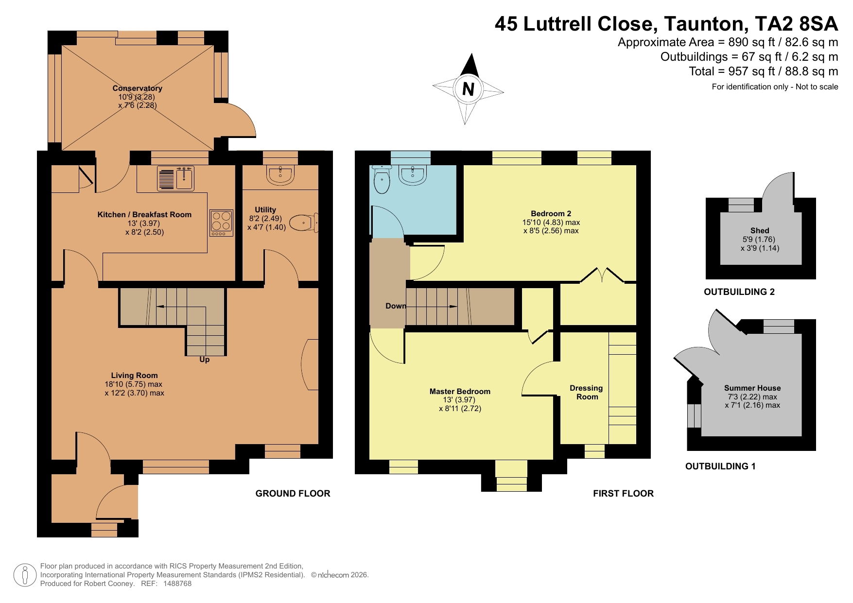 45 Luttrell Close, Taunton floorplan