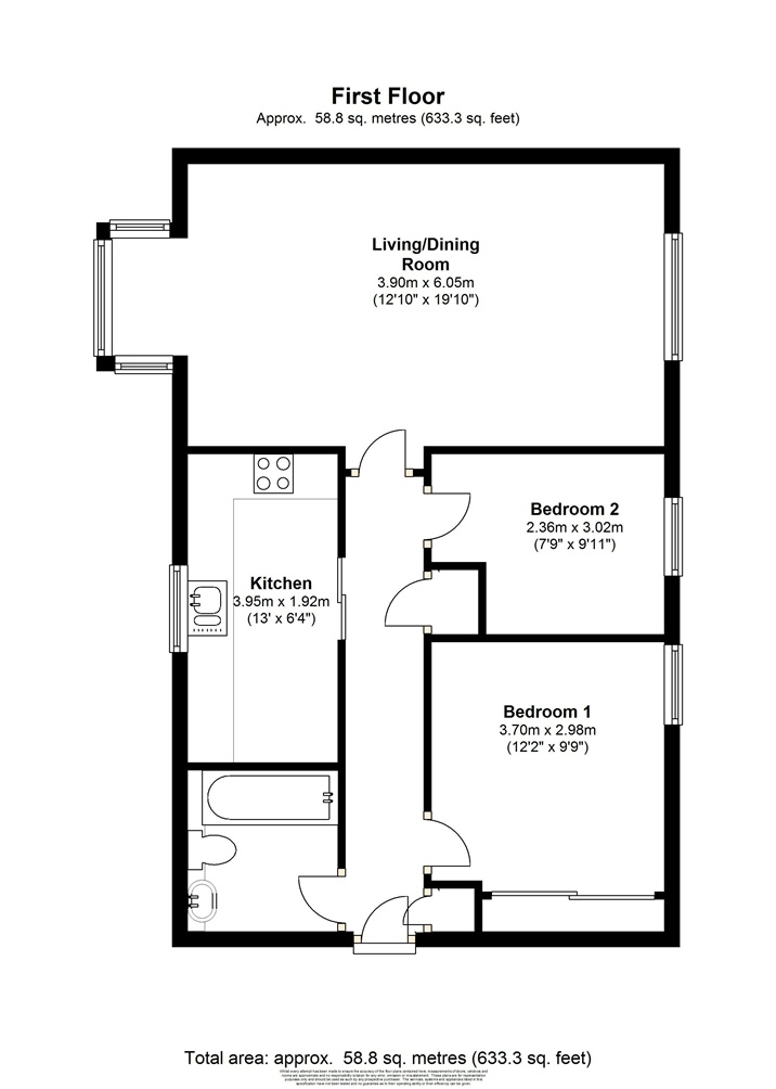 2 Bedrooms Flat to rent in Collingwood Place, Walton-On-Thames, Surrey KT12