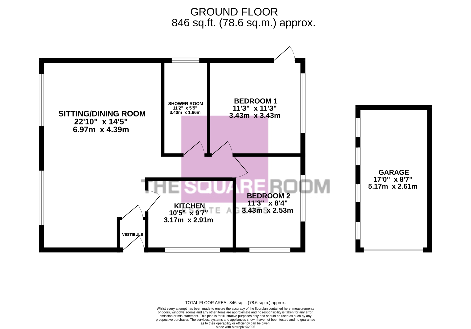 36, Ennerdale Avenue, Fleetwood floorplan