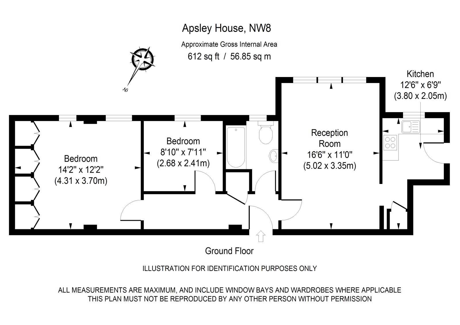 2 Bedrooms Flat to rent in Apsley House, 23-29 Finchley Road, London NW8