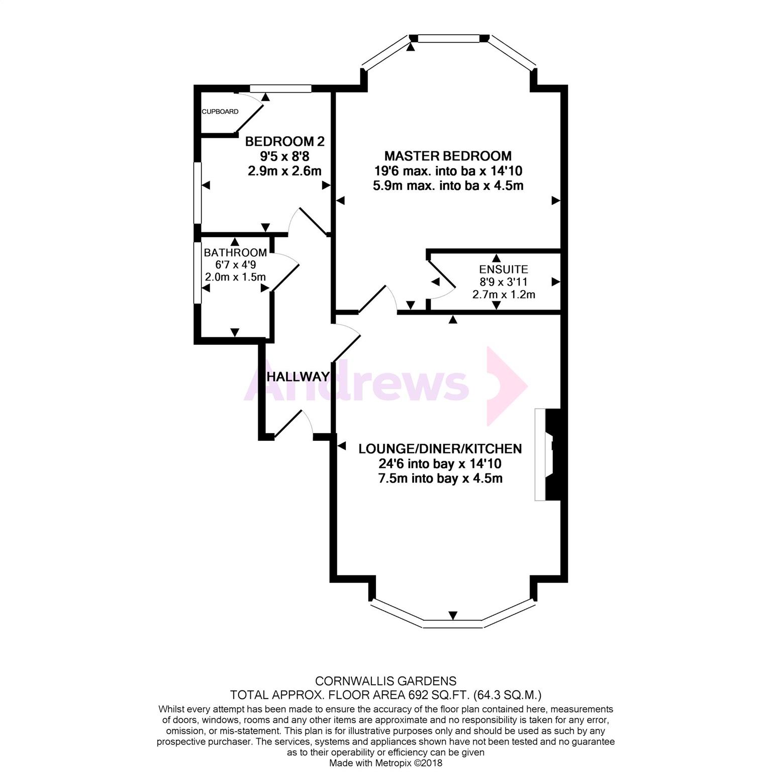 2 Bedrooms Flat for sale in Cornwallis Gardens, Hastings, East Sussex TN34