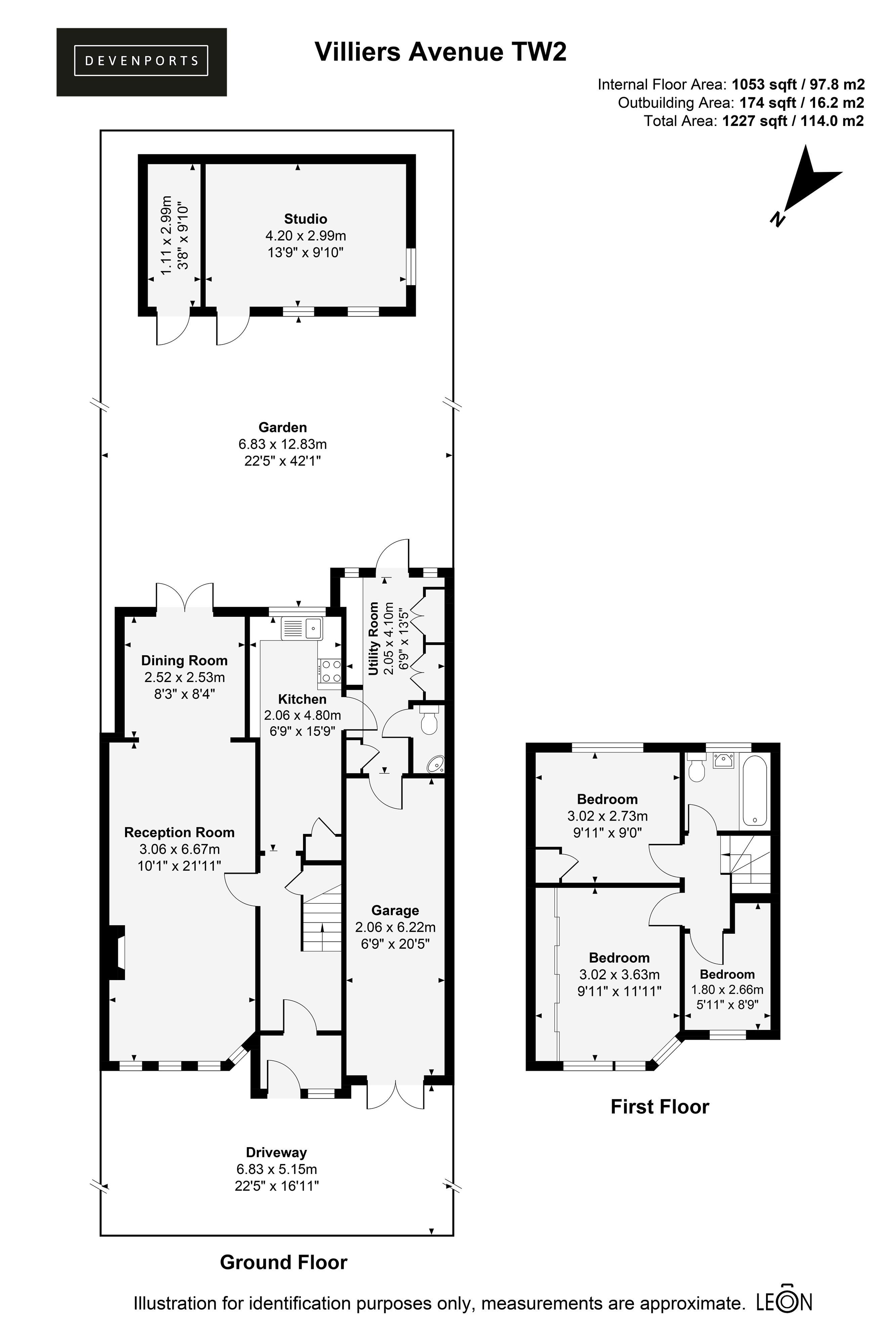 3, Villiers Avenue, Twickenham floorplan