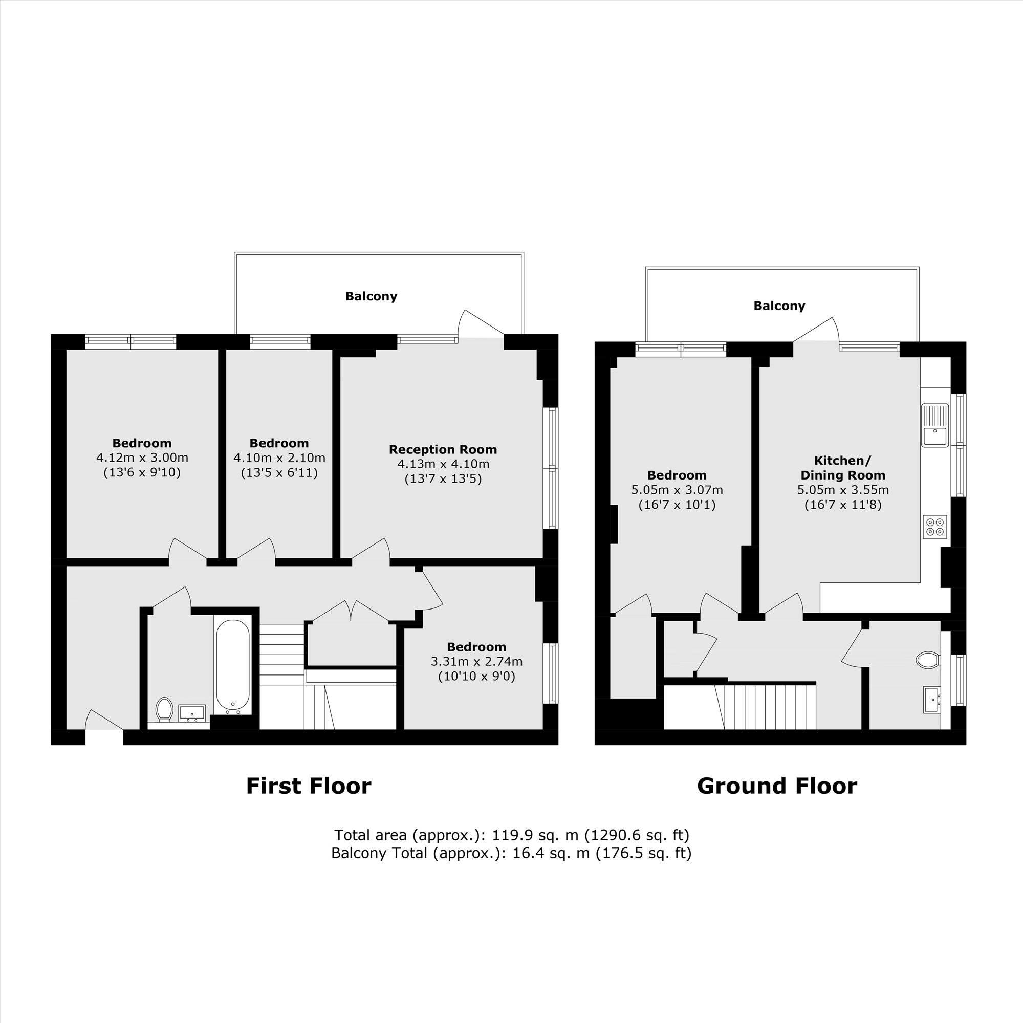 Flat 2, Bawley Court, 1, Magellan Boulevard, London floorplan