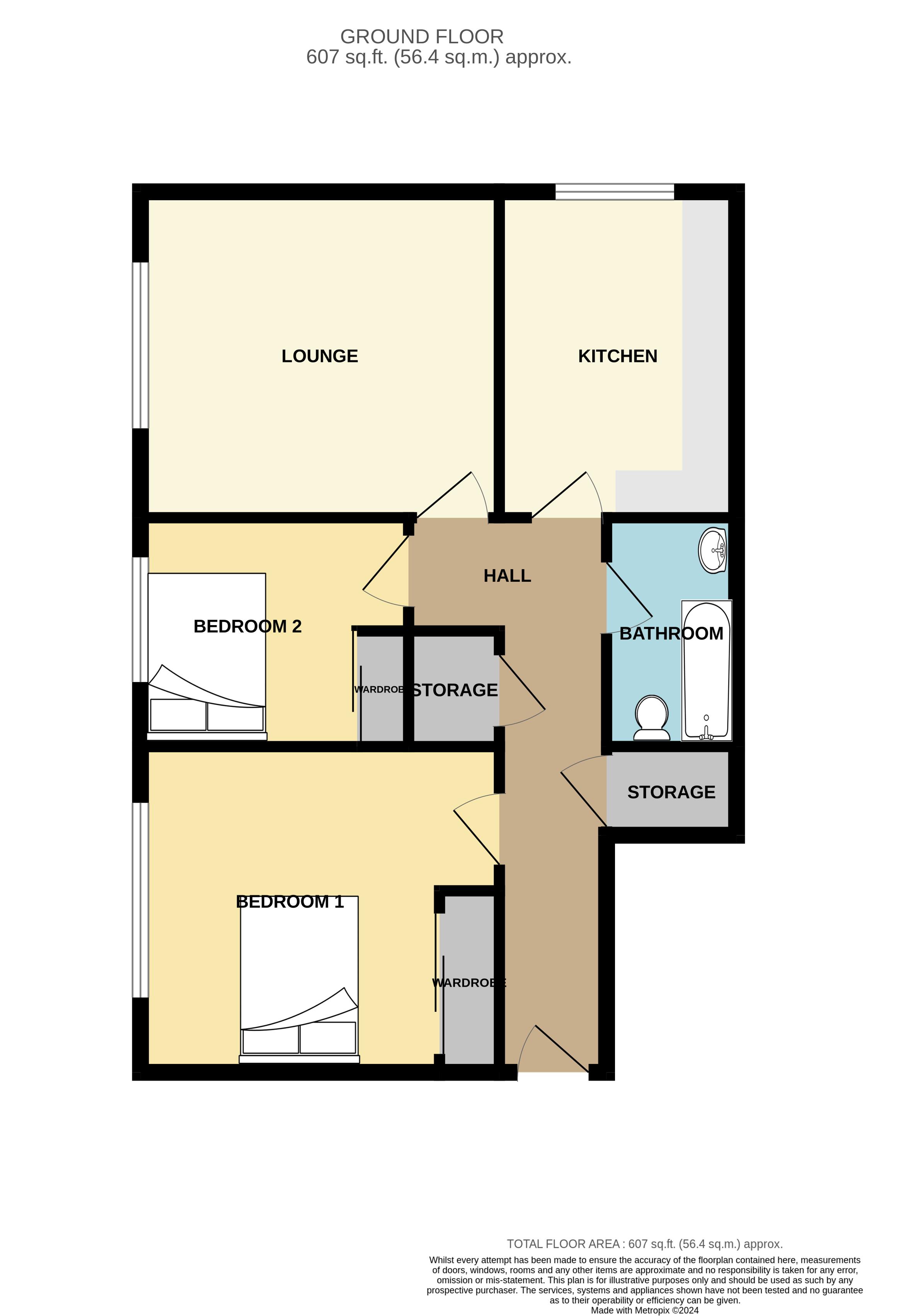 1 Dorney Court, Magdala Road, Portsmouth floorplan
