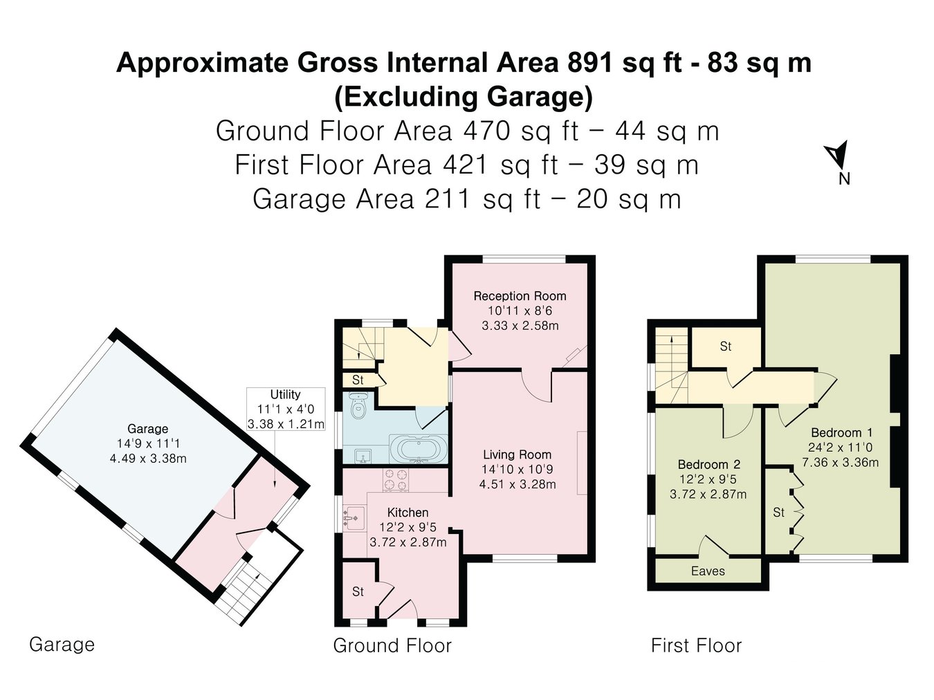 1, Lees Cottage, Steps Lane, Avening floorplan