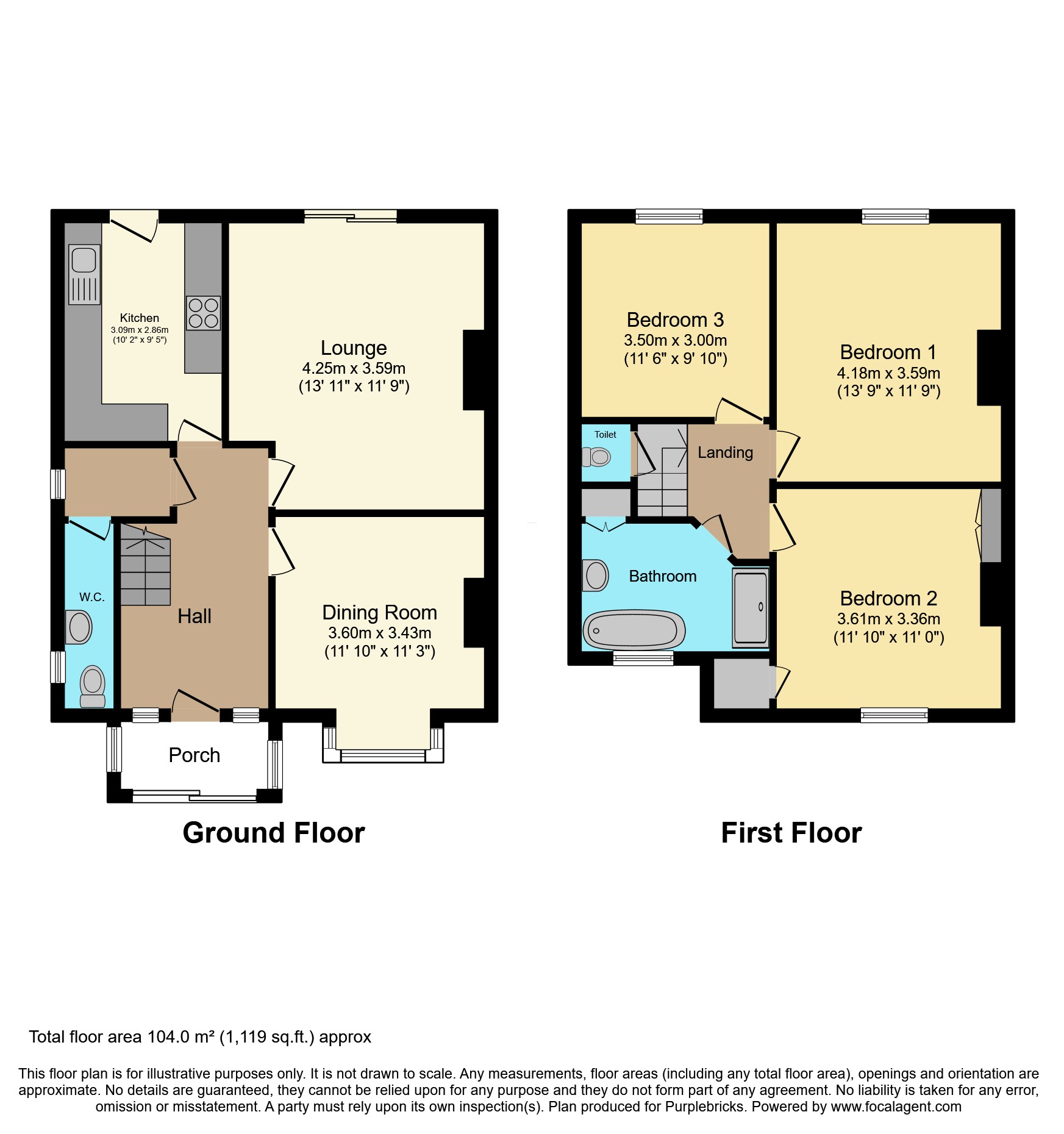 182, Redlands Road, Penarth floorplan