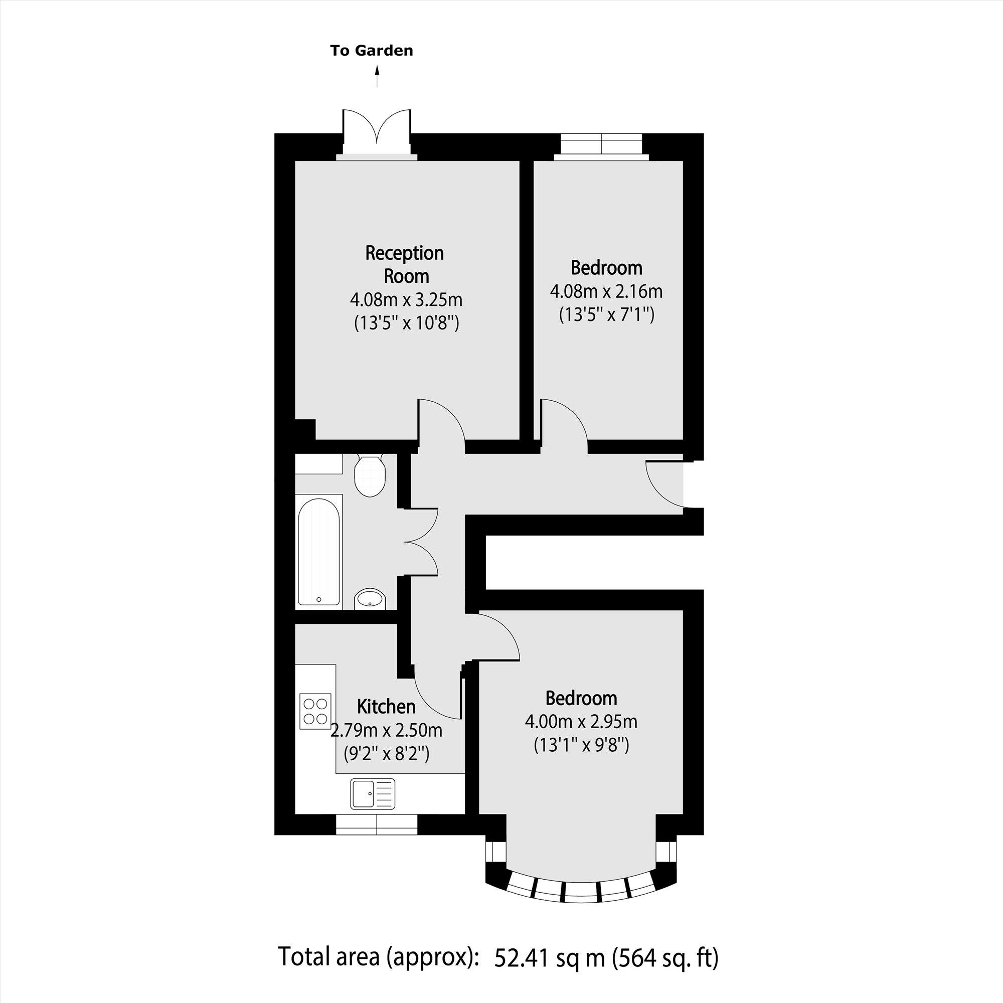 96A, Castle Road, Northolt floorplan