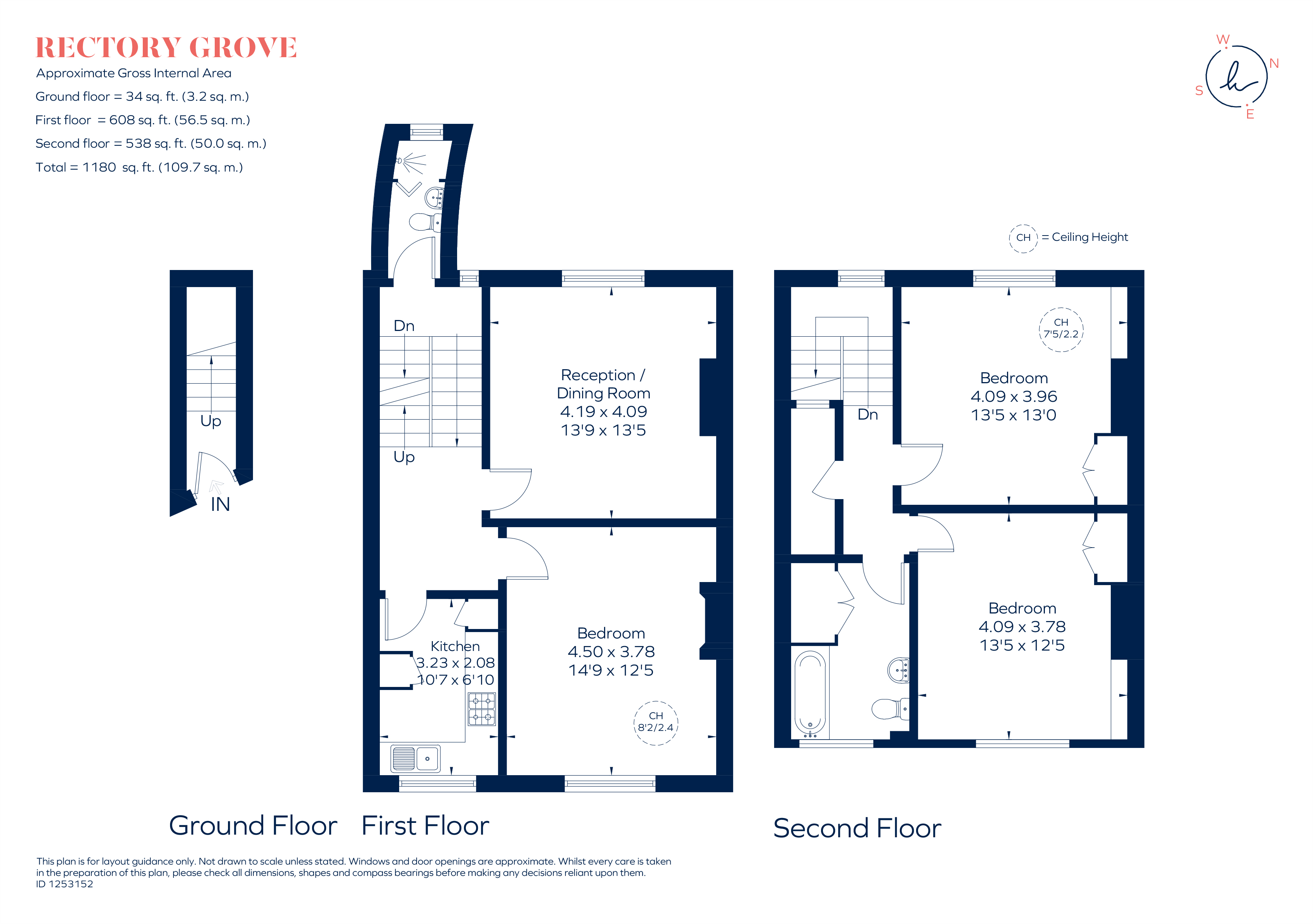 Upper Maisonette, 14, Rectory Grove, London floorplan