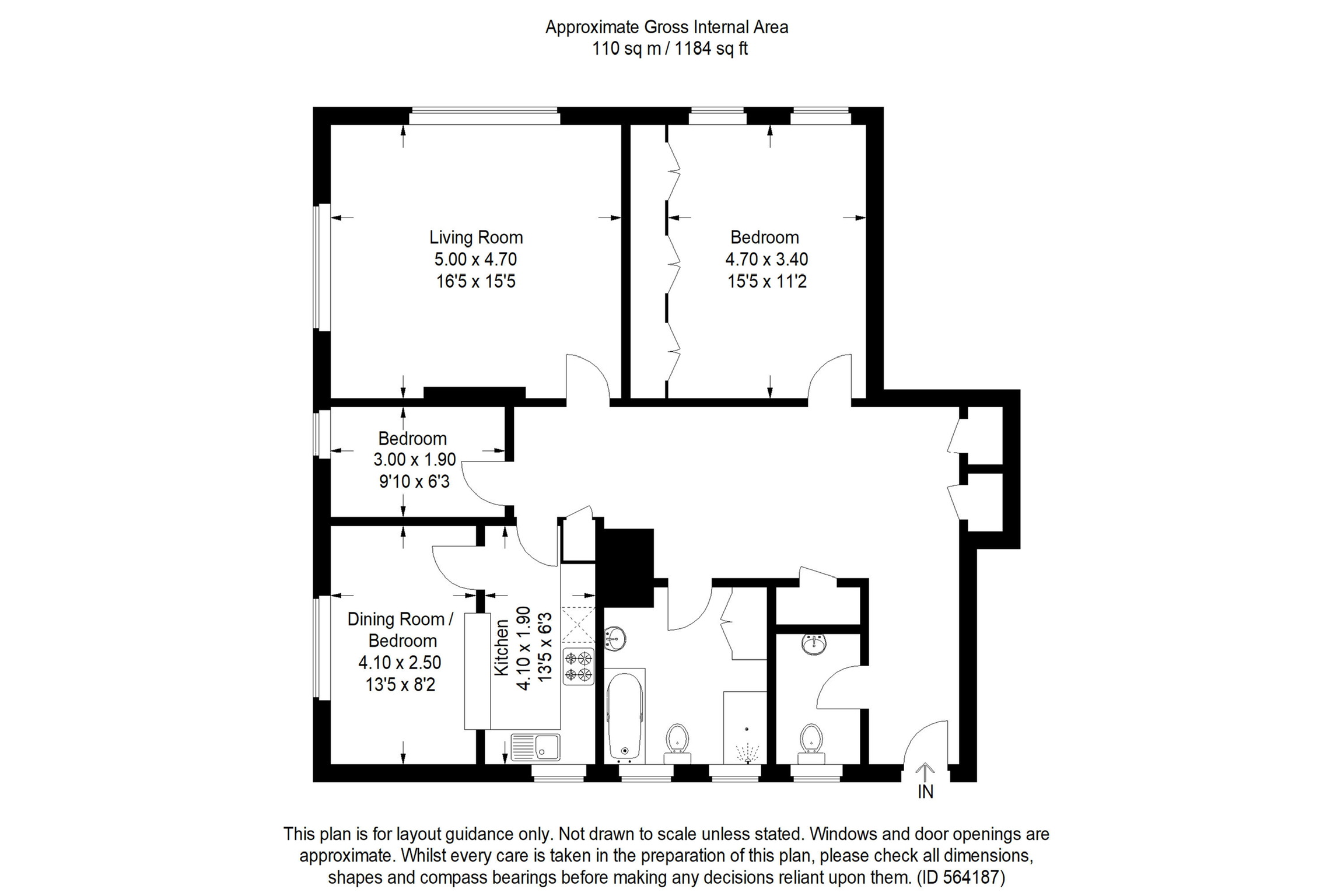 Courtenay Gate, Courtenay Terrace, Hove, East Sussex BN3, 3 bedroom