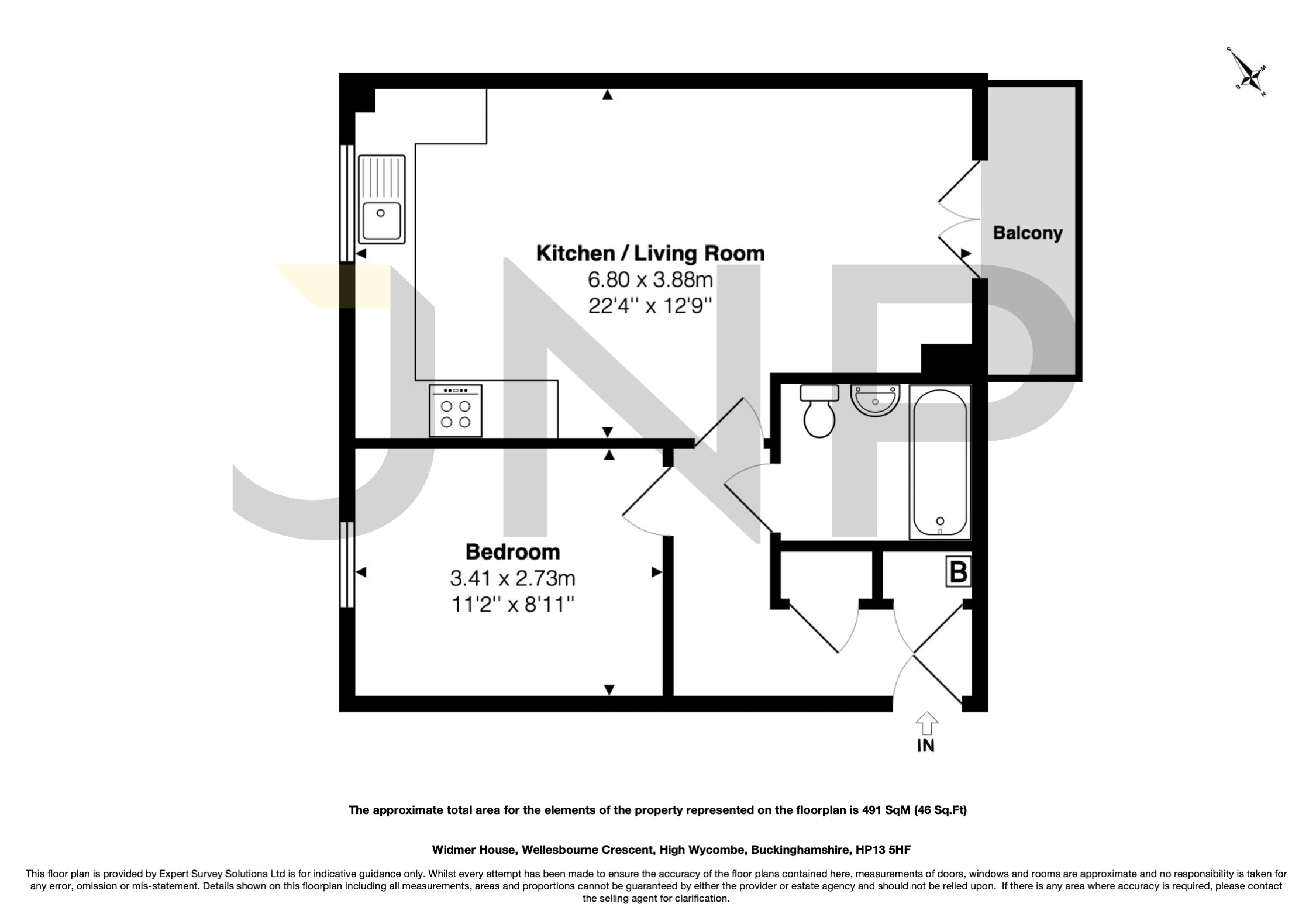89 Widmer House,, Wellesbourne Crescent, Buckinghamshire floorplan